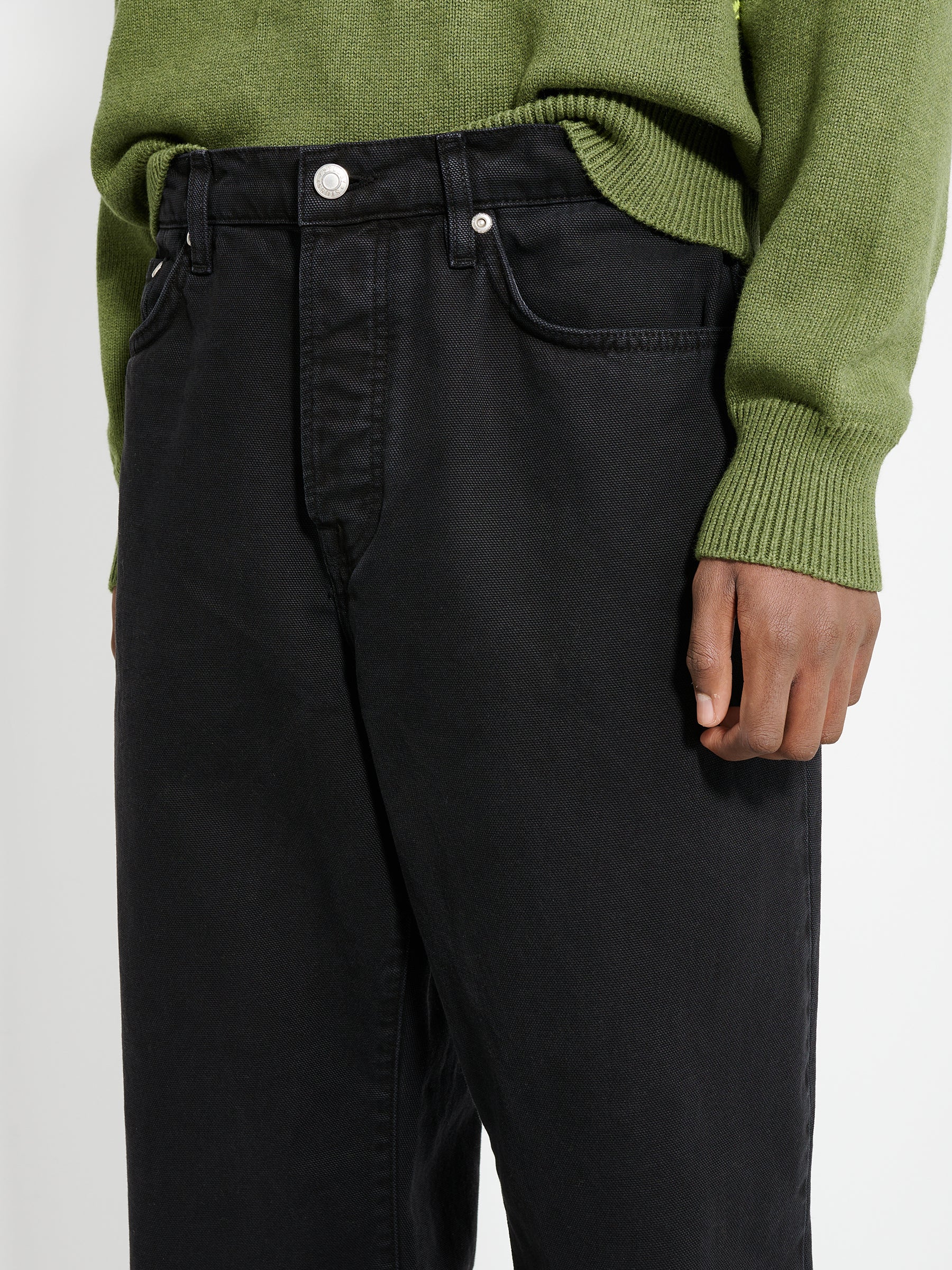 Stüssy Washed Canvas Big Ol’ Jeans Black