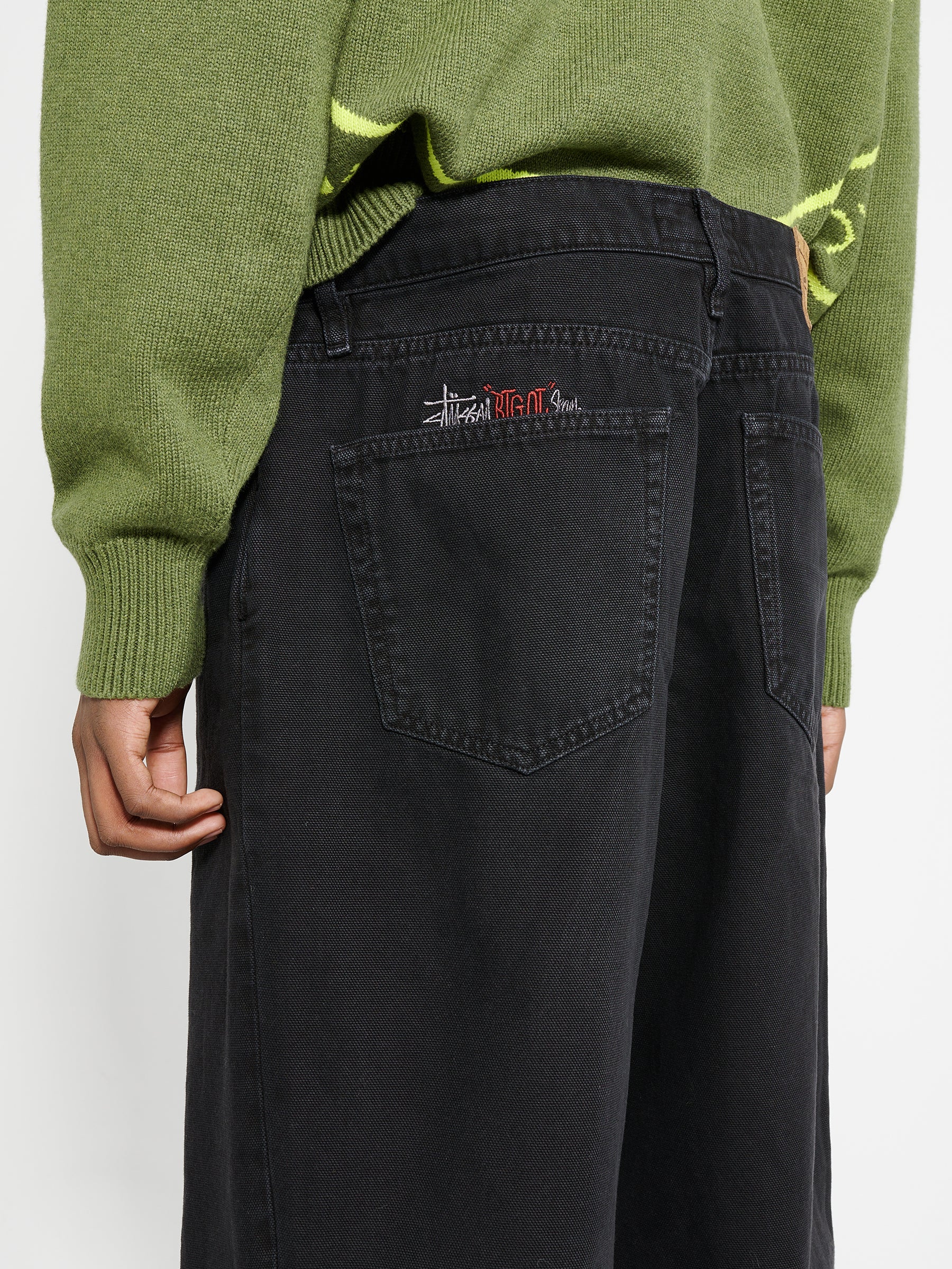 Stüssy Washed Canvas Big Ol’ Jeans Black