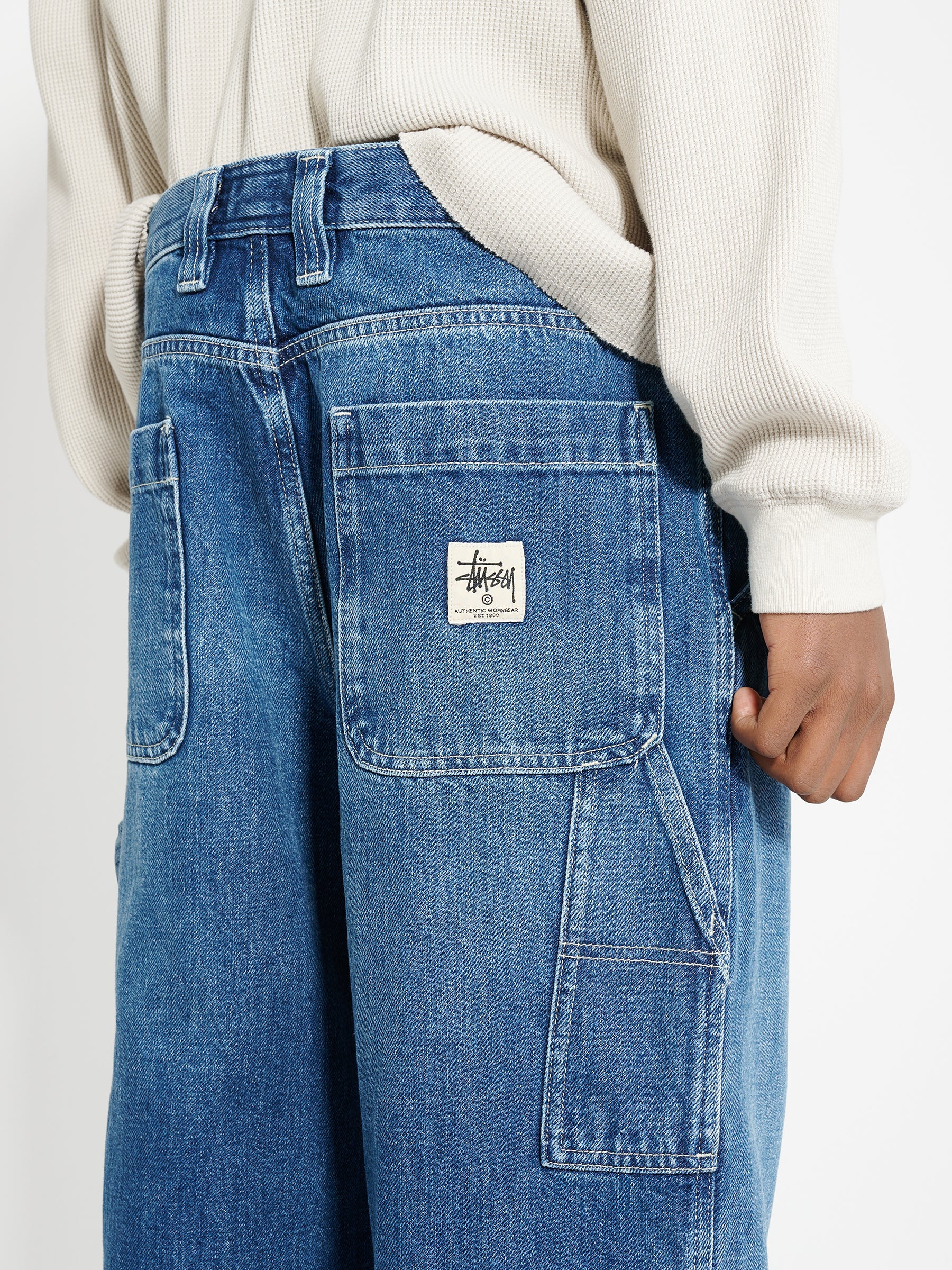 Stüssy Work Pant Denim Washed Blue