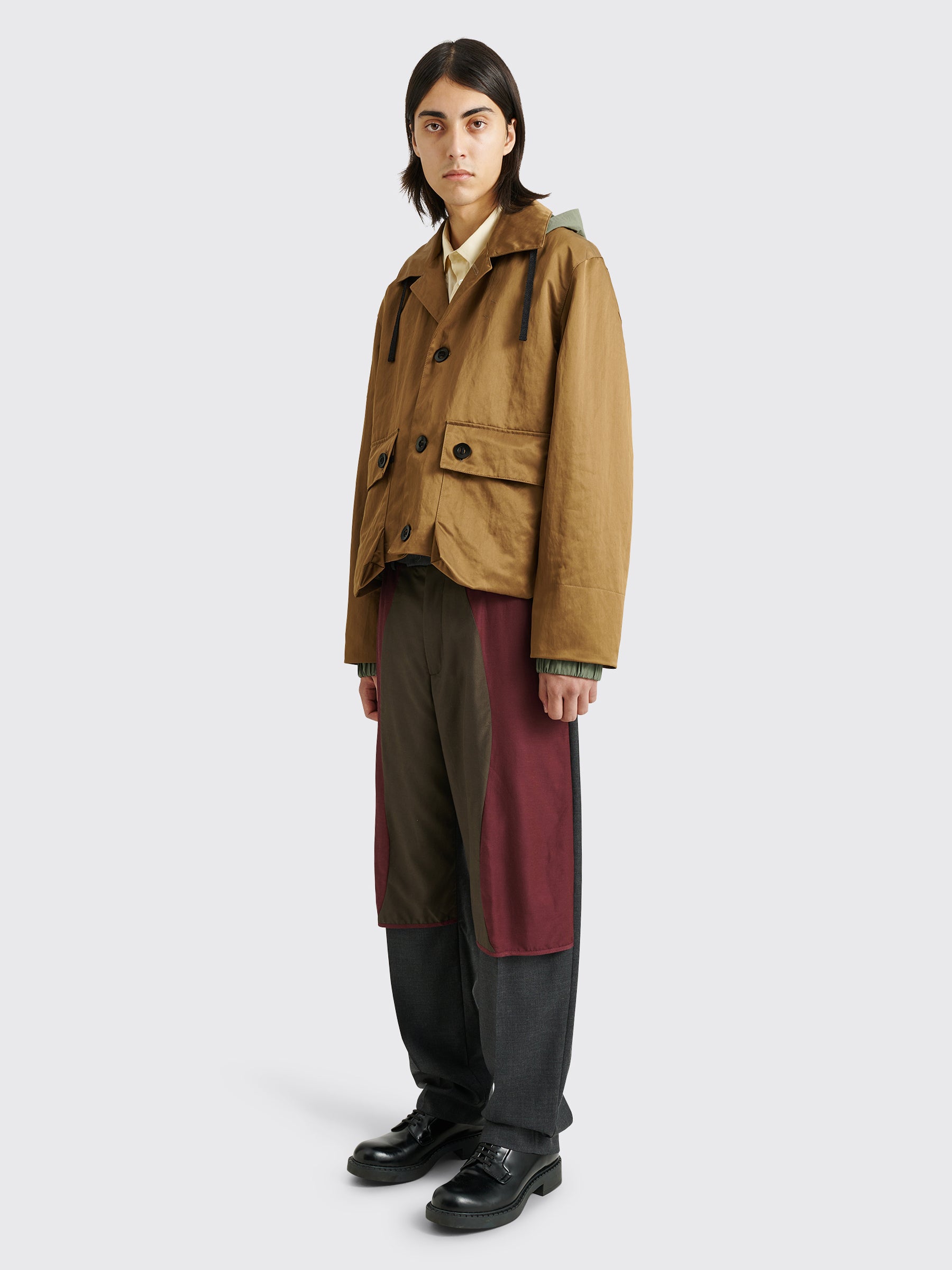 TRES BIEN ATELJÉ Fishing Jacket Technical Nylon Brown