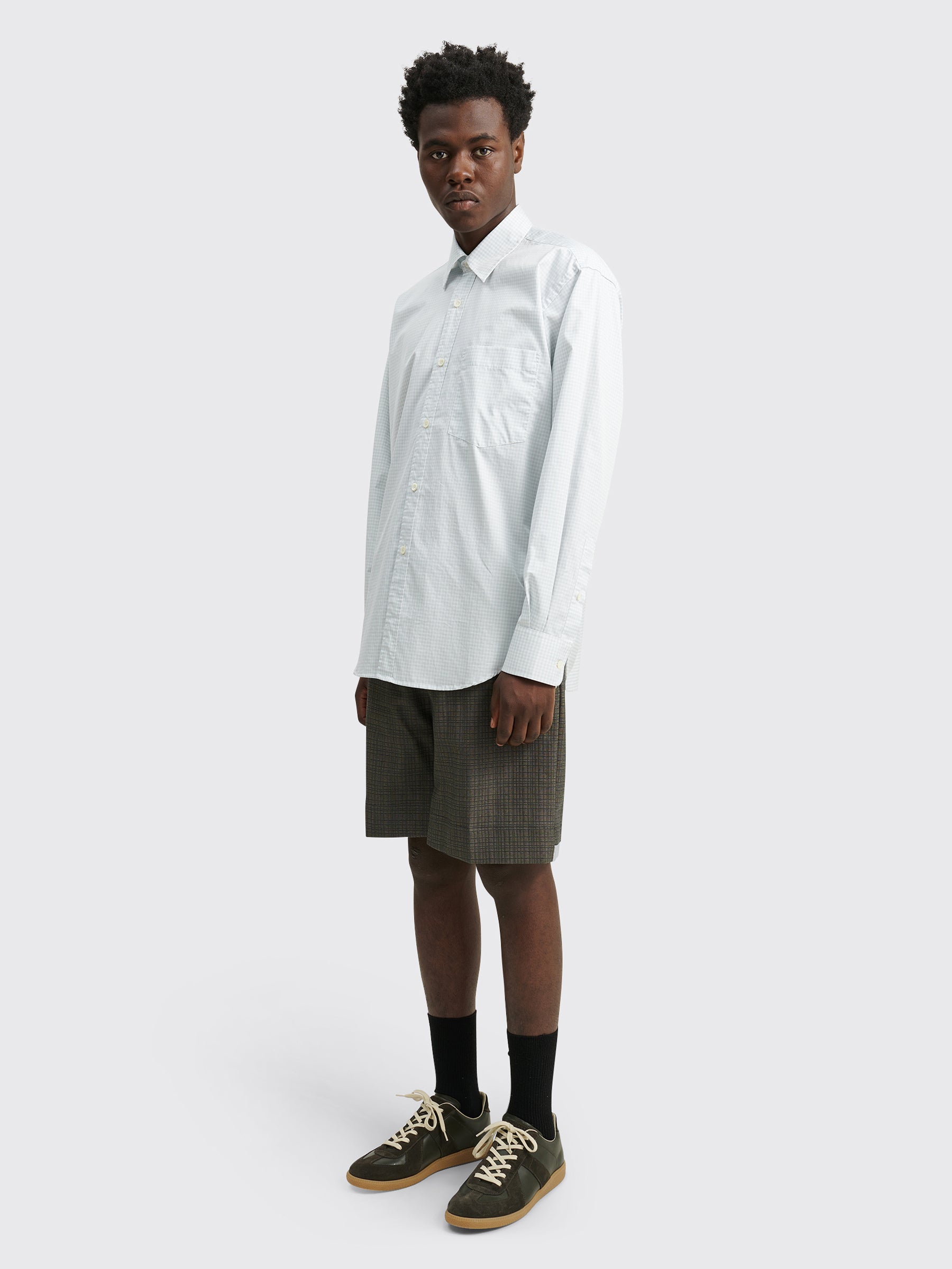 TRÈS BIEN everywear Sport Shorts Viscose Grey Check