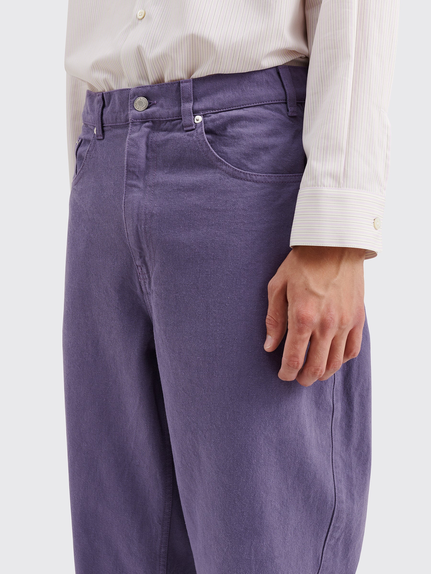 TRÈS BIEN everywear Twisted 5 Pocket Work Pant Twill Purple