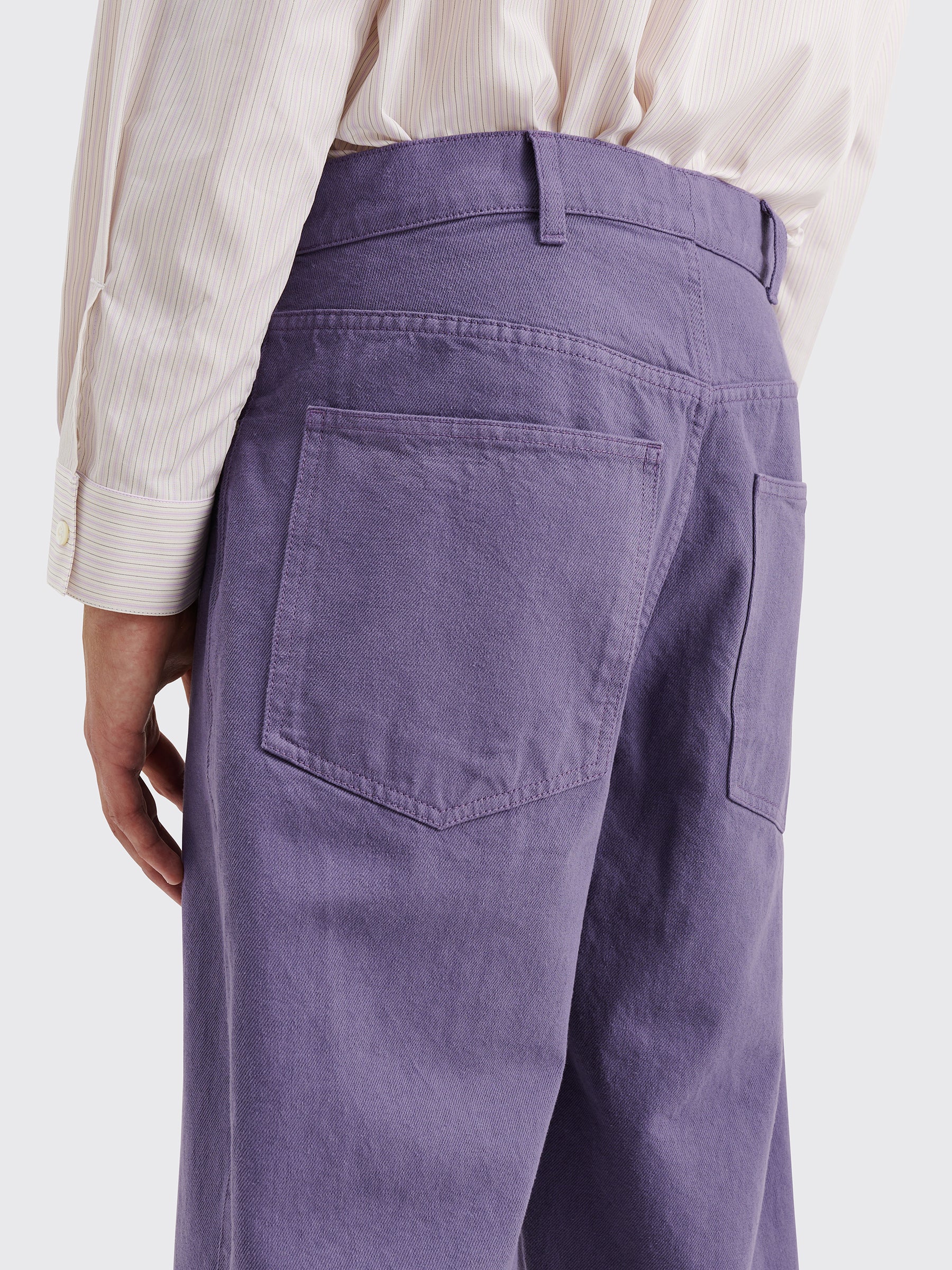 TRÈS BIEN everywear Twisted 5 Pocket Work Pant Twill Purple