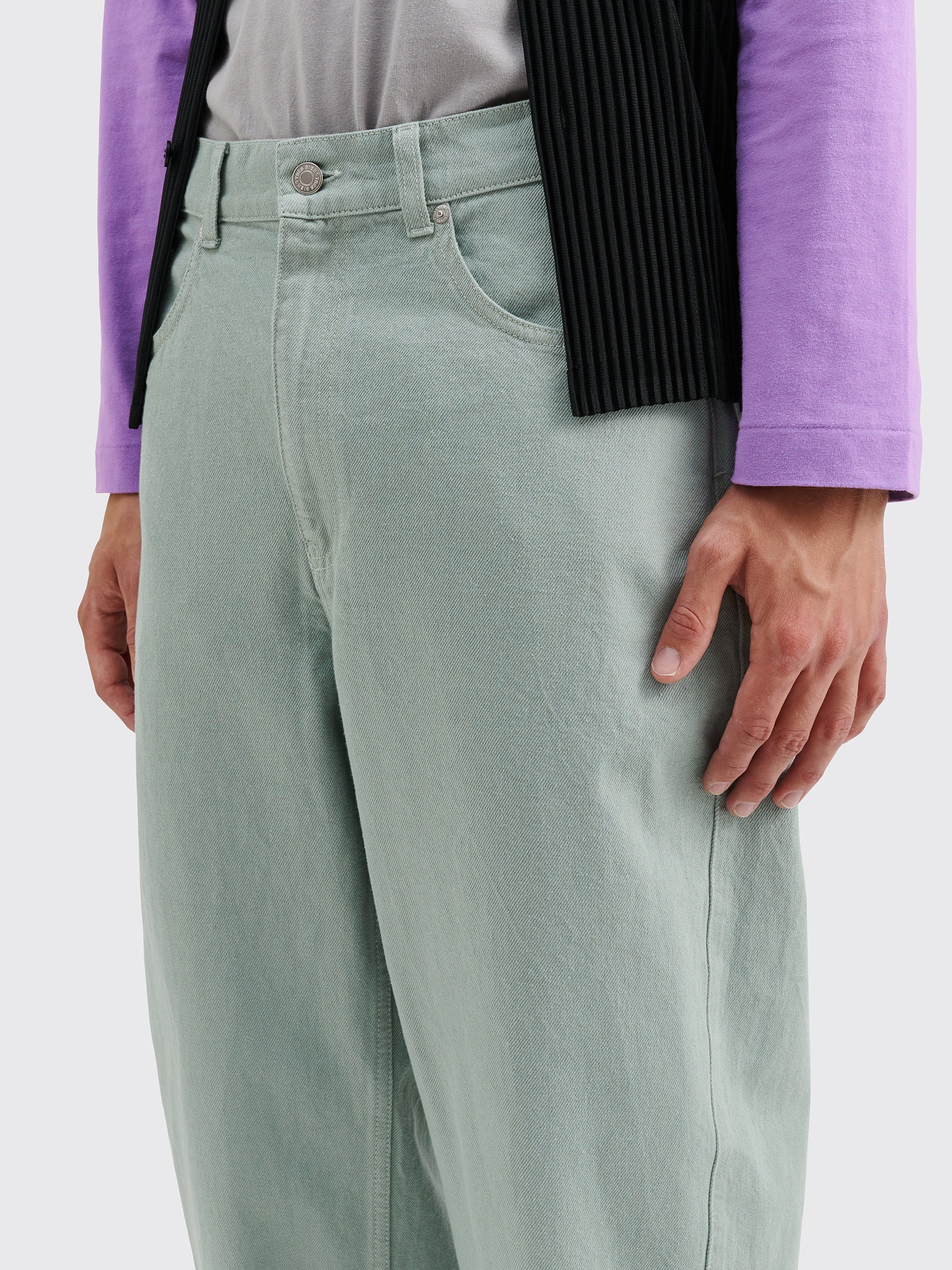 TRÈS BIEN everywear Twisted 5 Pocket Work Pant Twill Grey