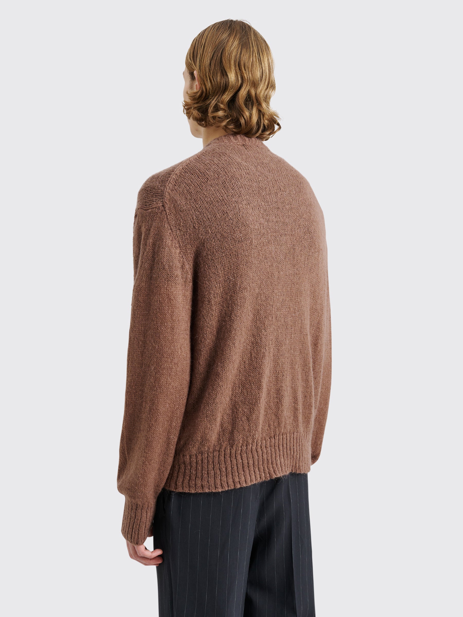 TRÈS BIEN everywear Fuzzy Light Cardigan Brown