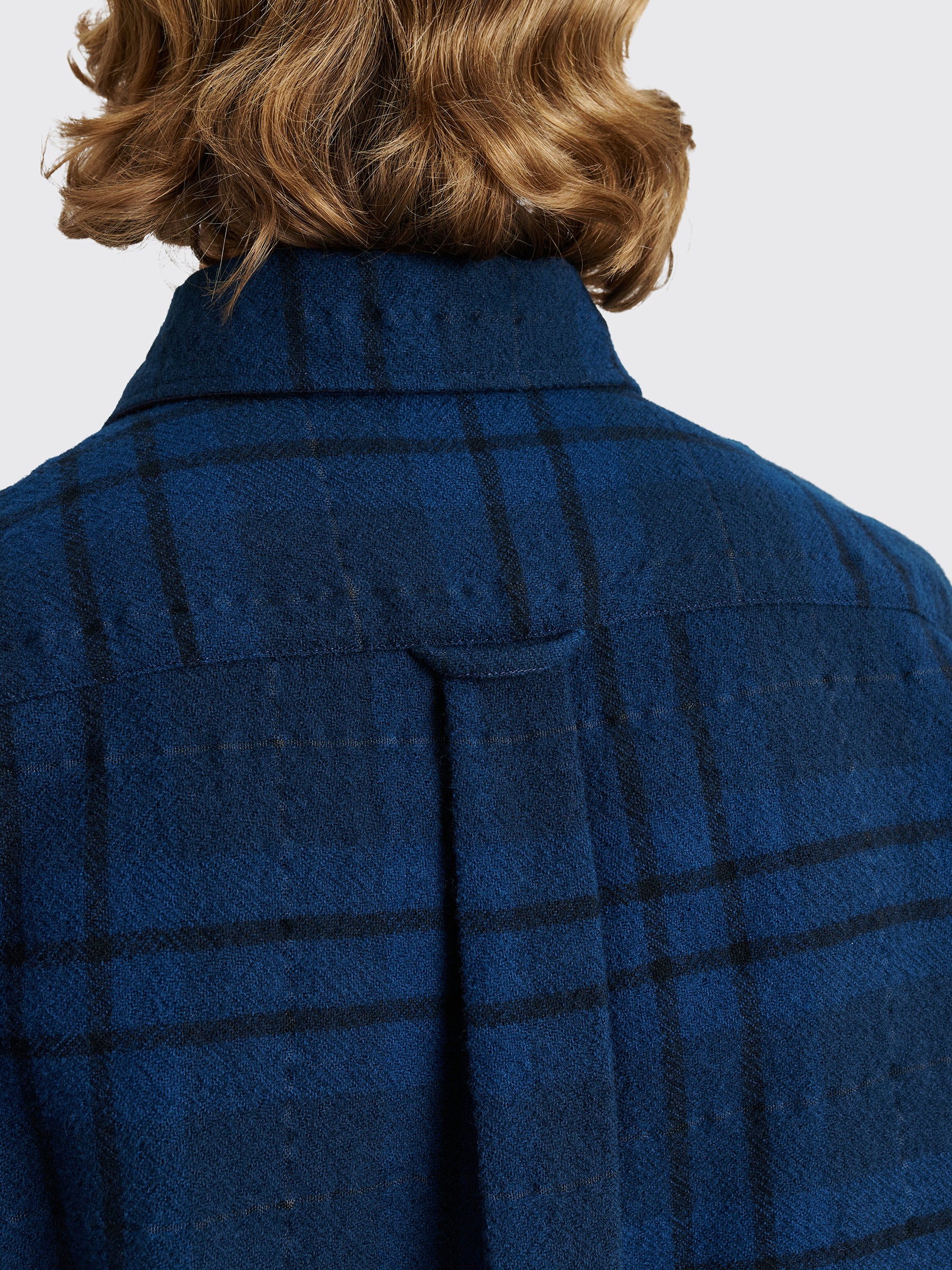 TRÈS BIEN everywear Oversized Classic Shirt Wool Blue Flannel