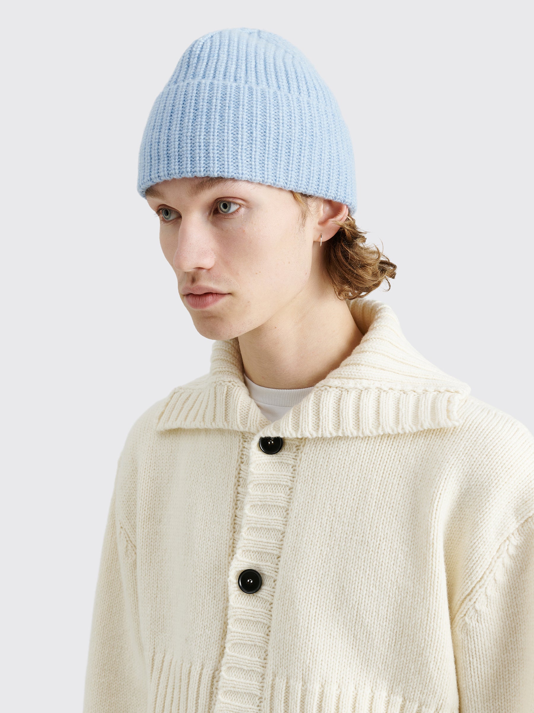 TRÈS BIEN everywear Beanie Merino Cashmere Light Blue