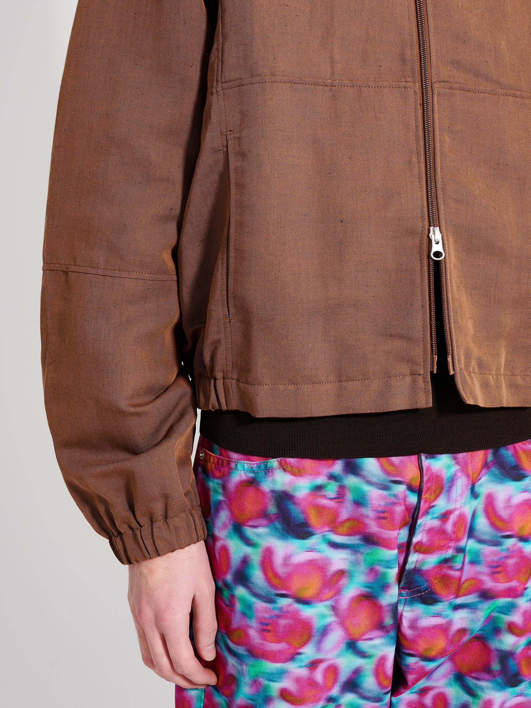 TRÈS BIEN everywear Zip Blouson Hemp Brown