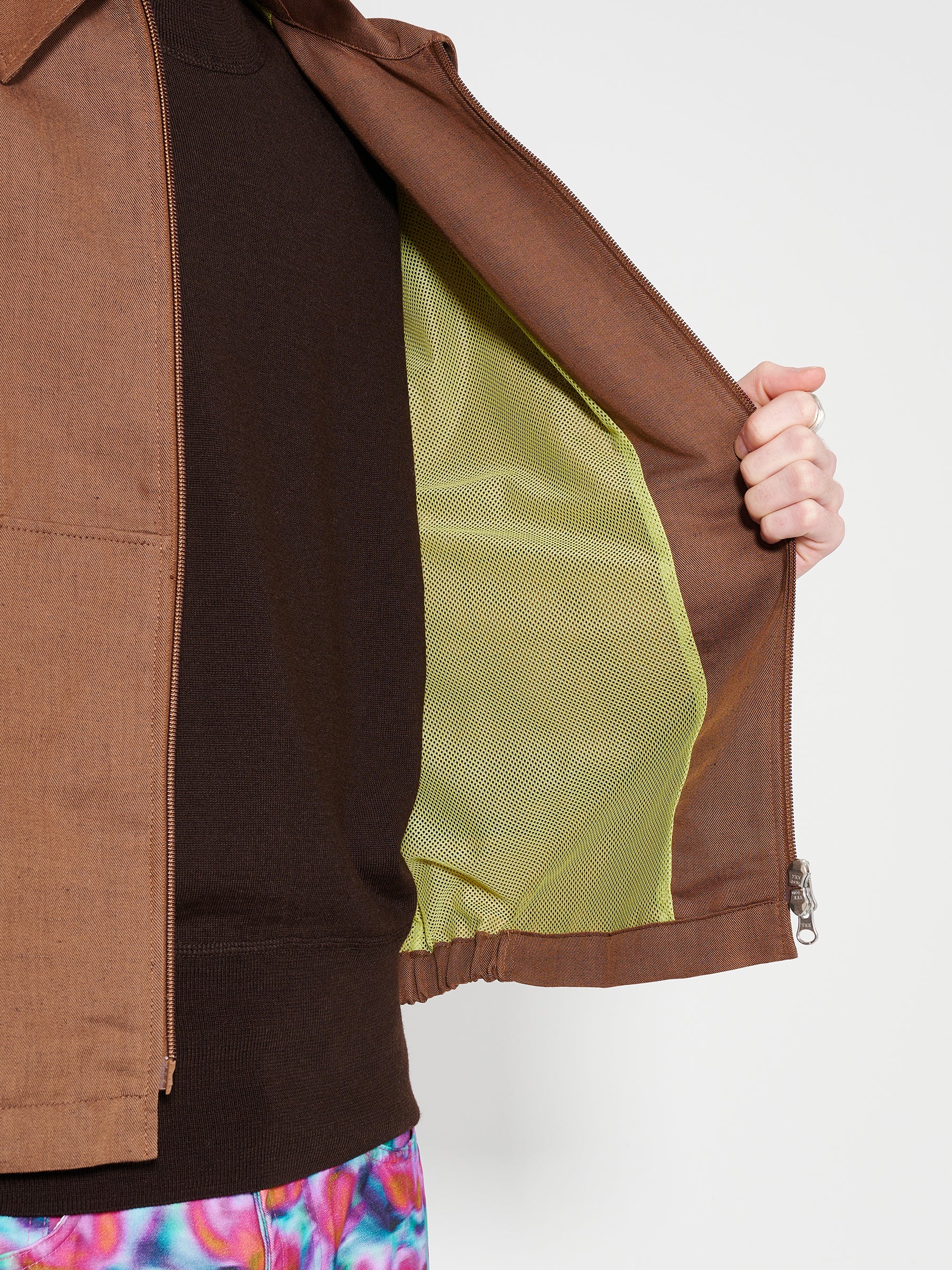 TRÈS BIEN everywear Zip Blouson Hemp Brown