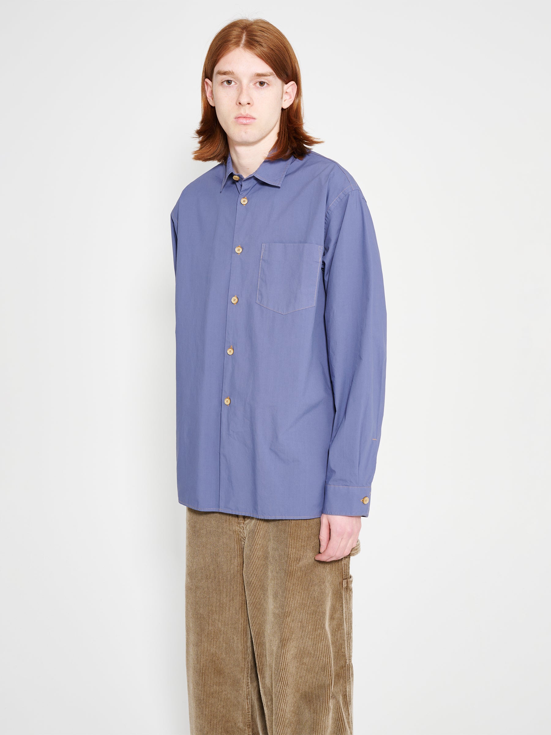 TRÈS BIEN everywear Universal Shirt Cotton Blue