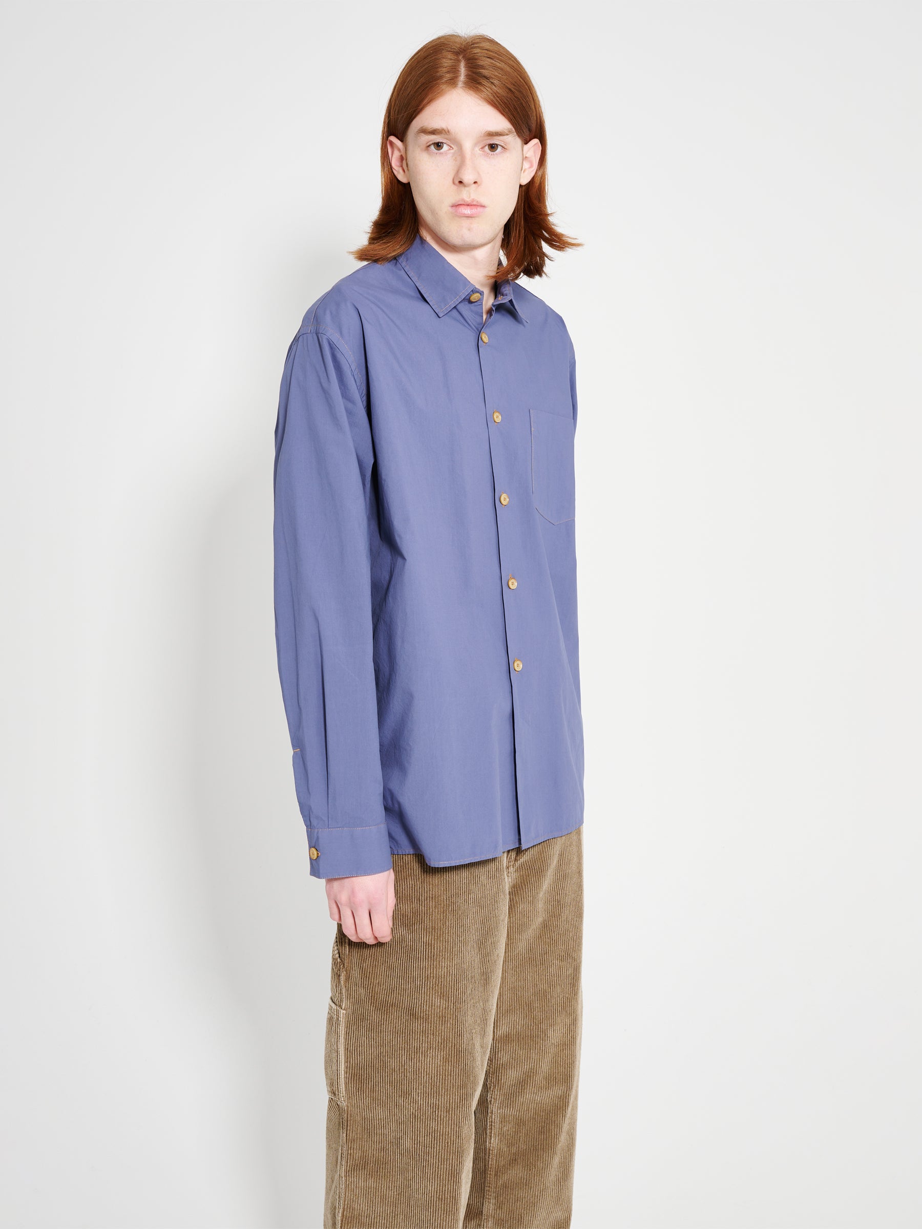TRÈS BIEN everywear Universal Shirt Cotton Blue