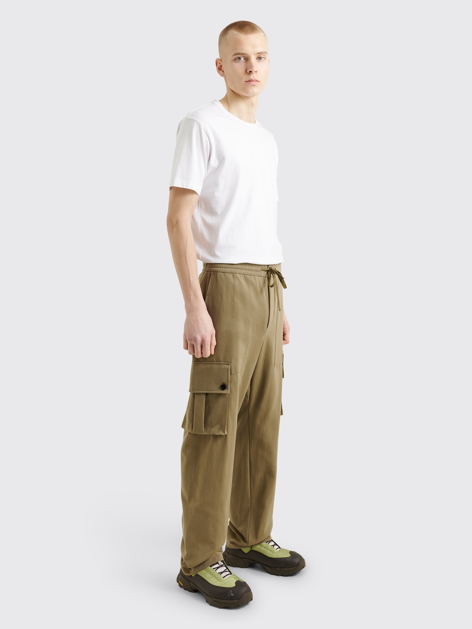 TRÈS BIEN everywear Cargo Pants Wool / Cotton Beige