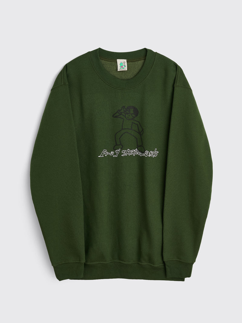 Frog - unlocked crewneck sweatshirt green