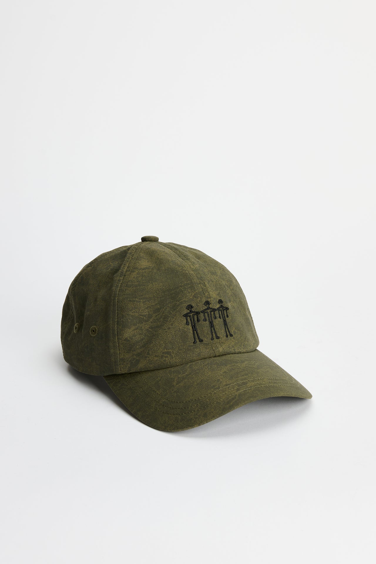 The Trilogy Tapes Dogu Washed Nylon Ripstop 6-Panel Army