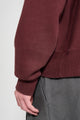 A.PRESSE Vintage Half Zip Sweatshirt Burgundy