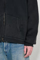 A.PRESSE Vintage Zip Sweat Hoodie Black