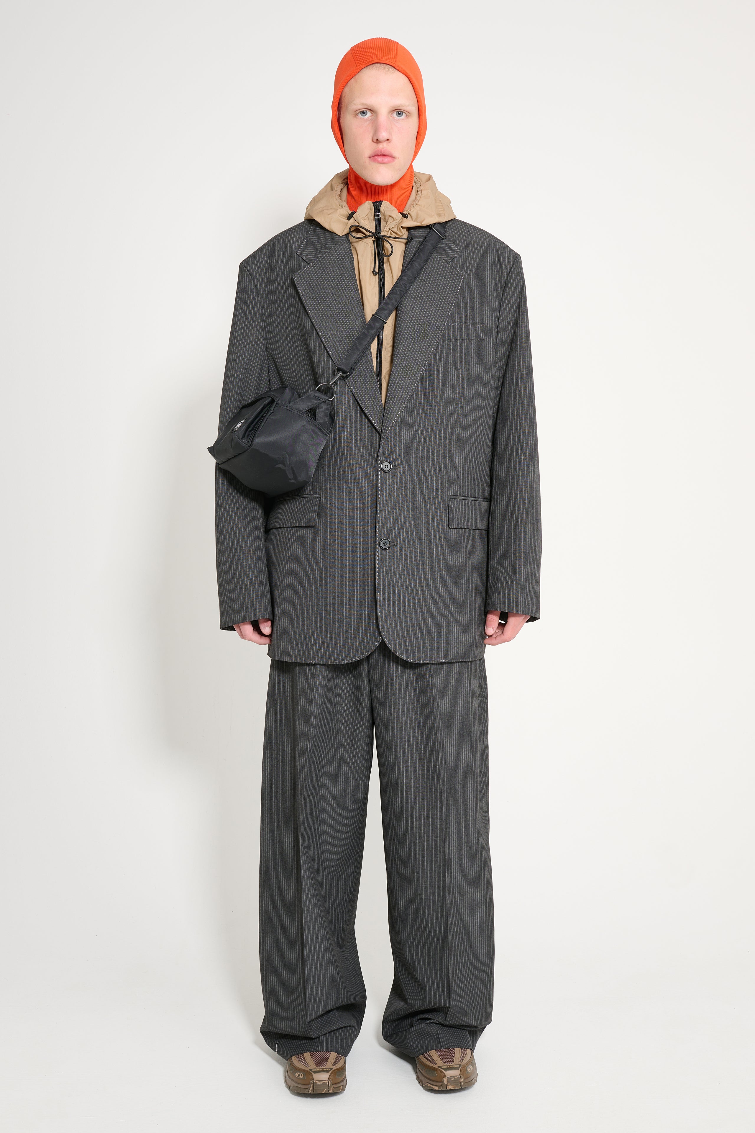 Acne Studios Relaxed Fit Suit Jacket Anthracite Grey
