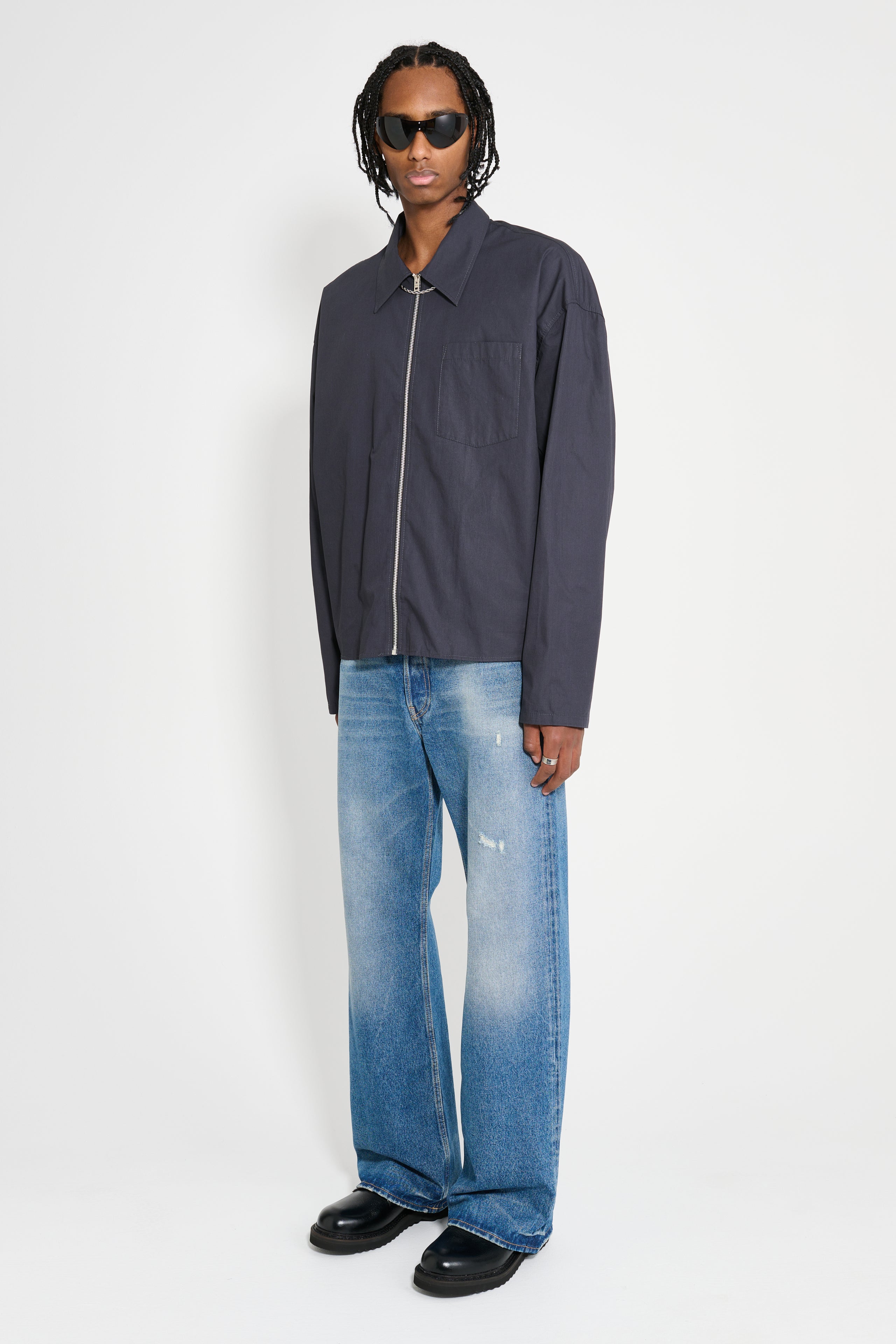 Acne Studios 2021M Loose Jeans Vintage Blue