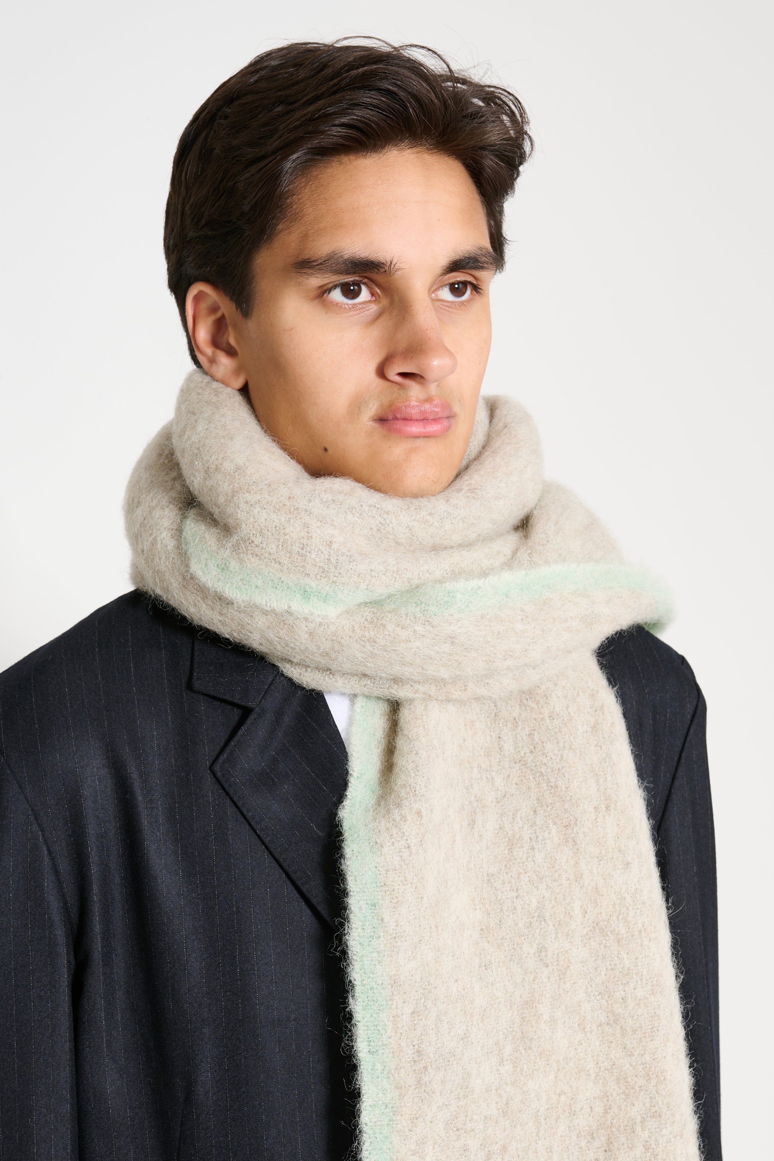 Acne Studios Heavy Scarf Beige / Grey