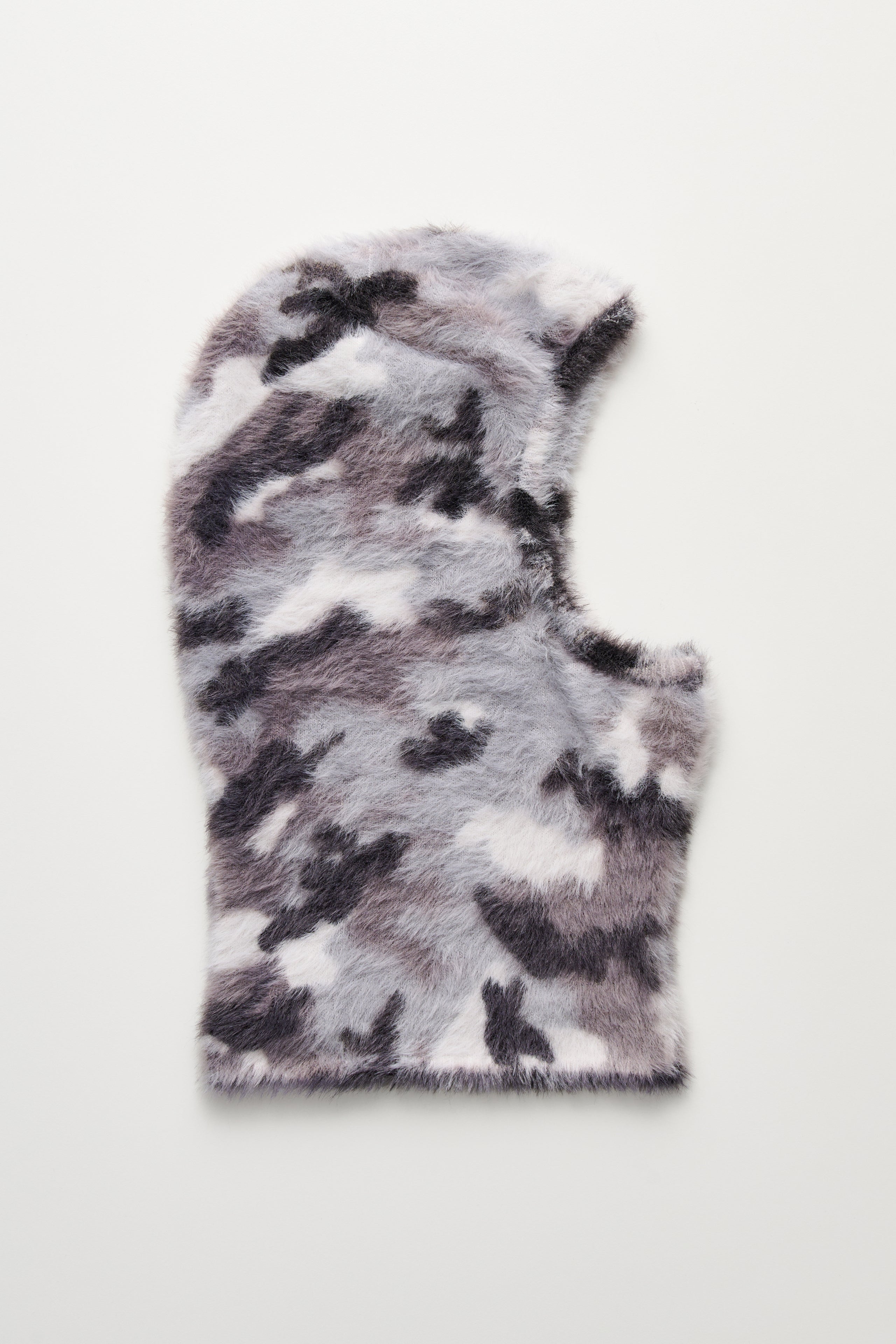 Acne Studios Hairy Camo Balaclava Shark Grey / Multi