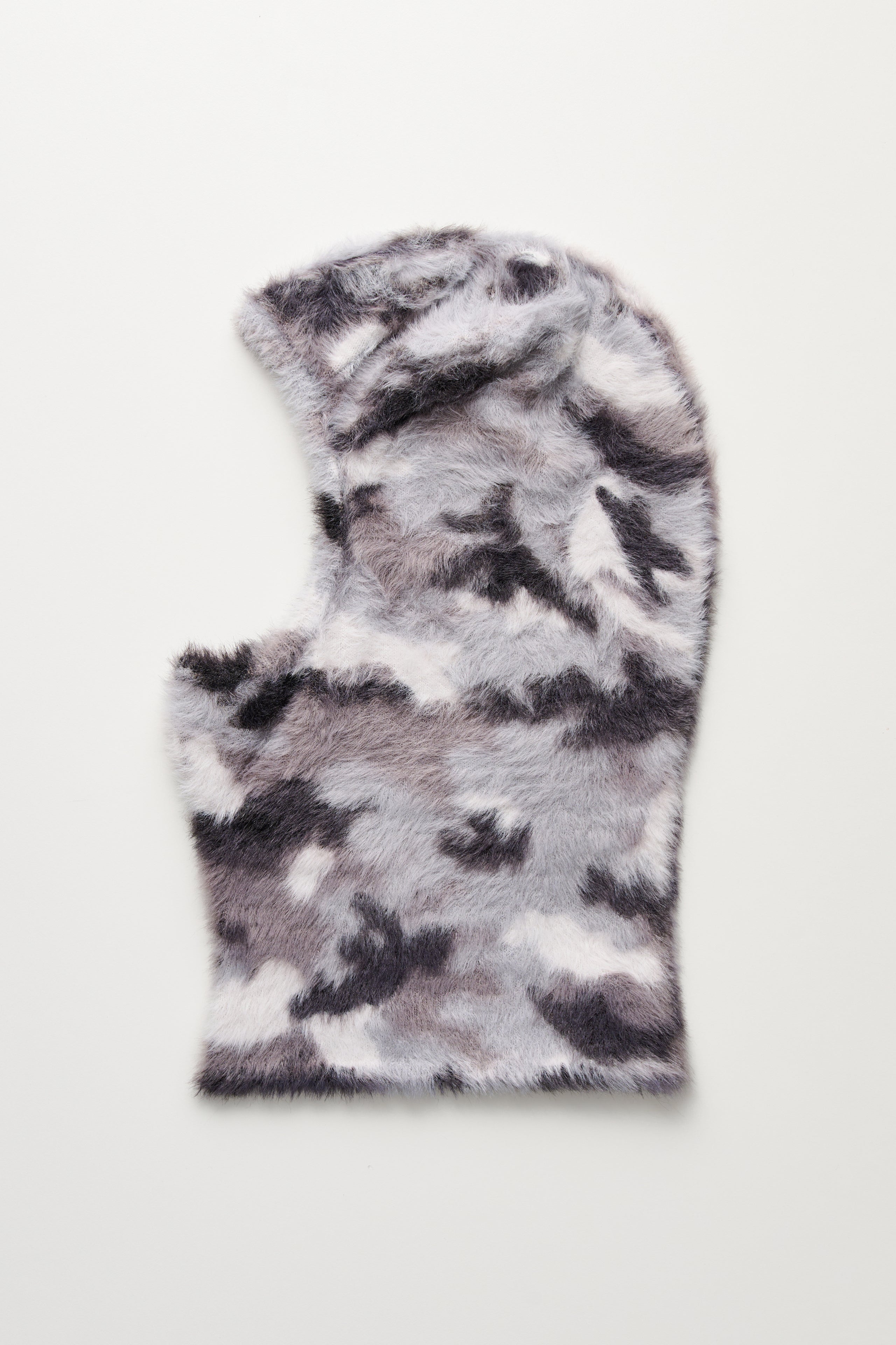 Acne Studios Hairy Camo Balaclava Shark Grey / Multi