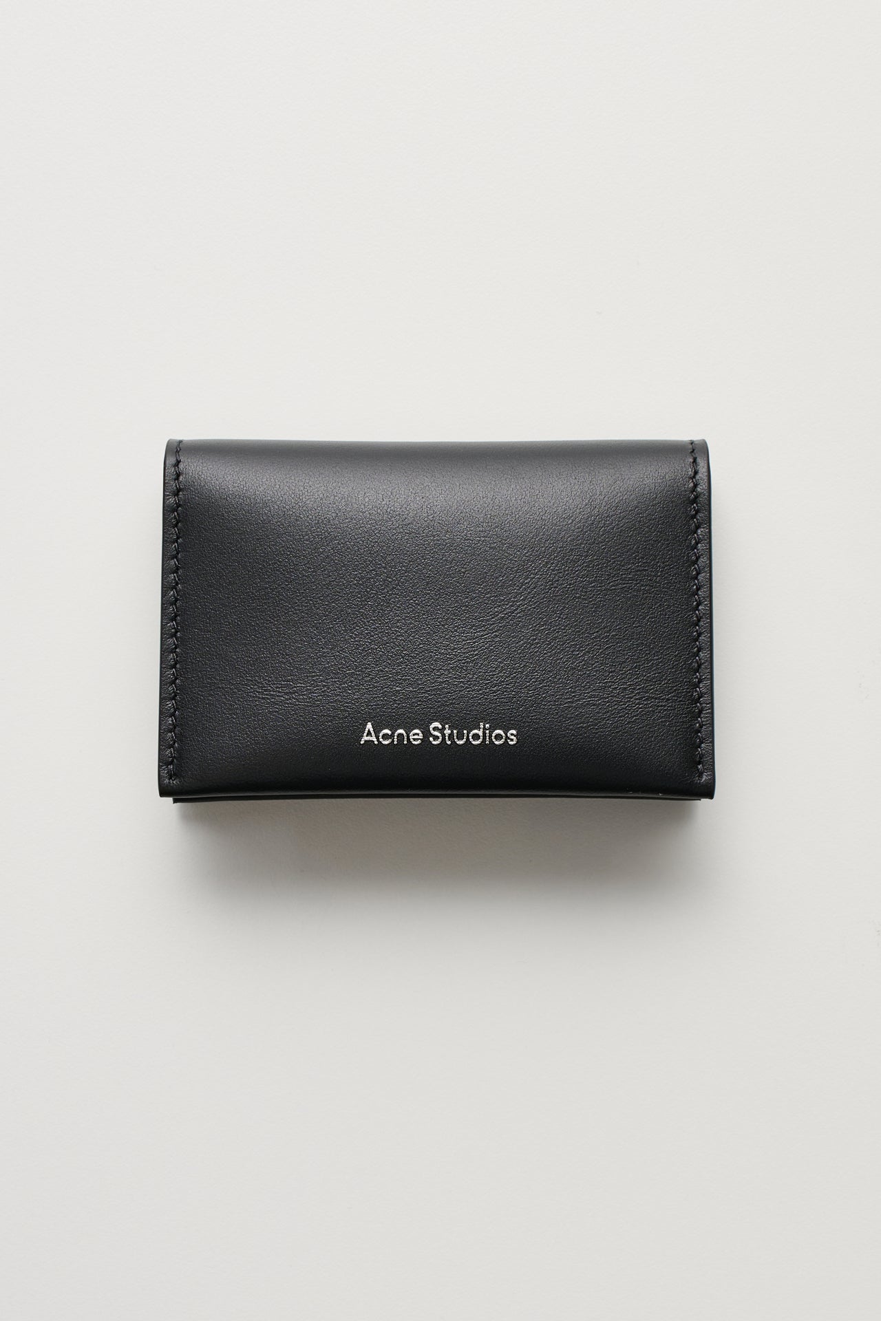 Acne Studios Folded Leather Wallet Black