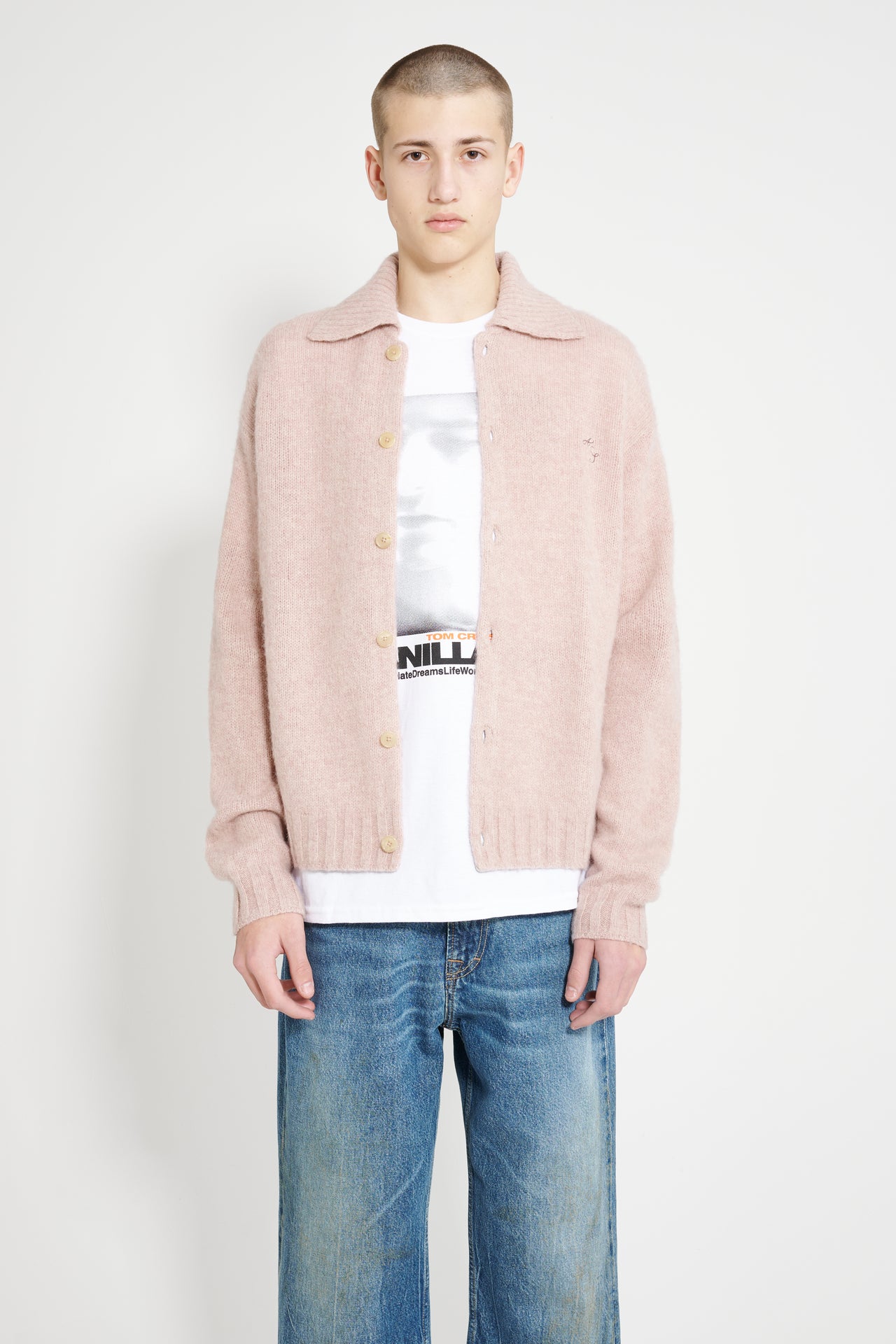 Acne Studios Cardigan Pink Melange