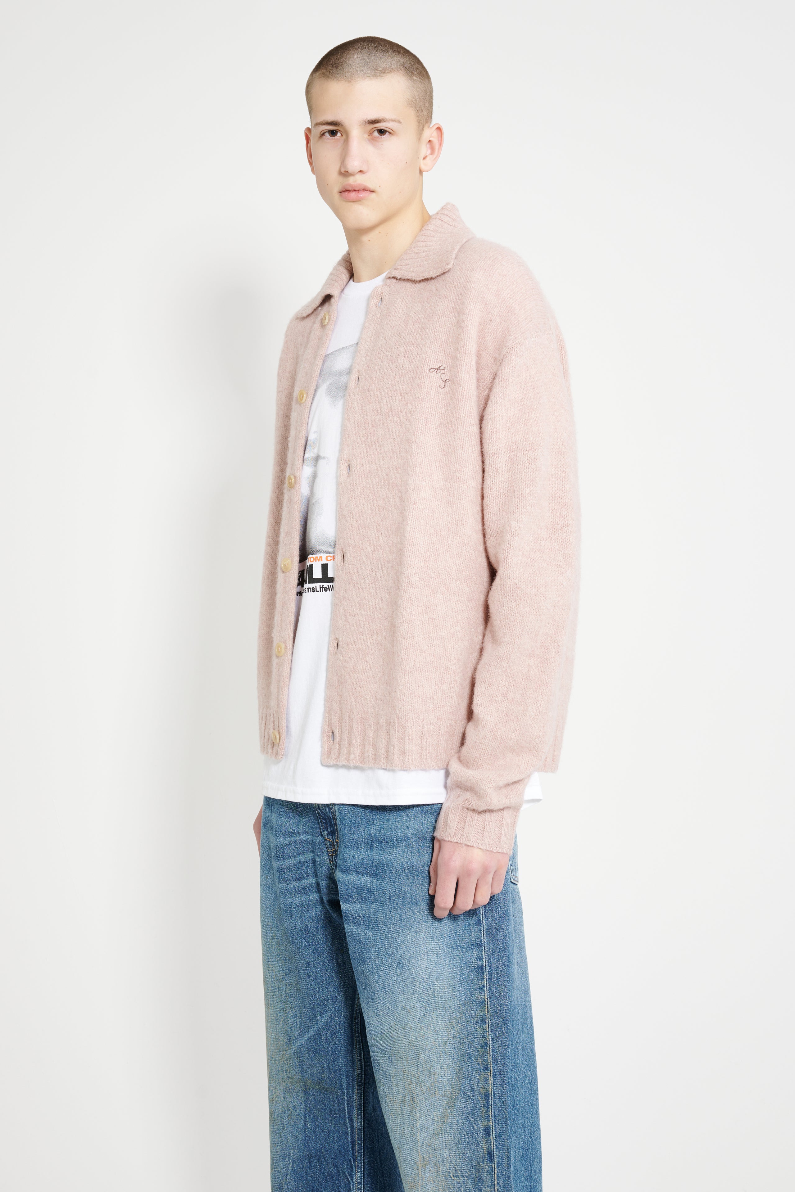 Acne Studios Cardigan Pink Melange