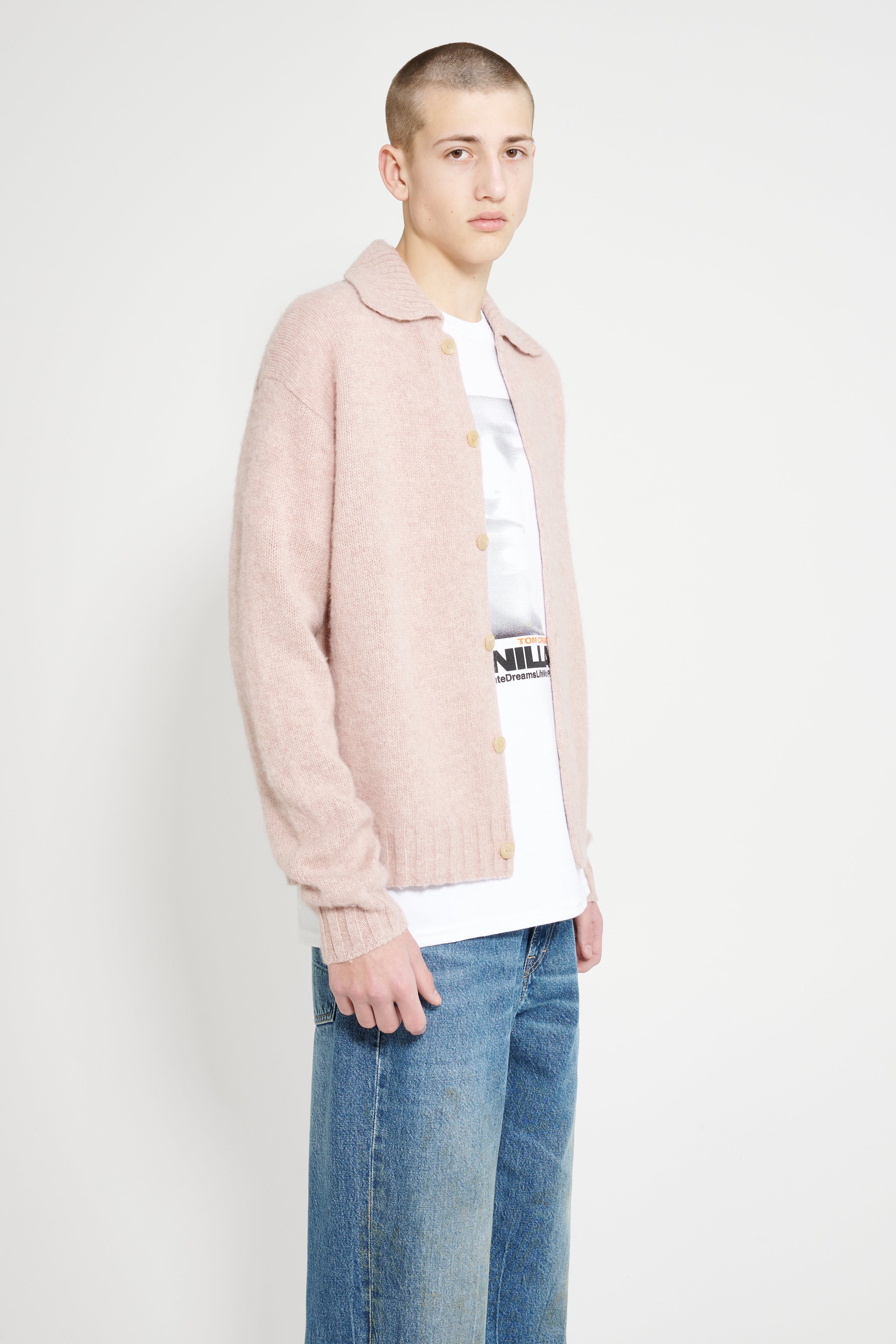 Acne Studios Cardigan Pink Melange