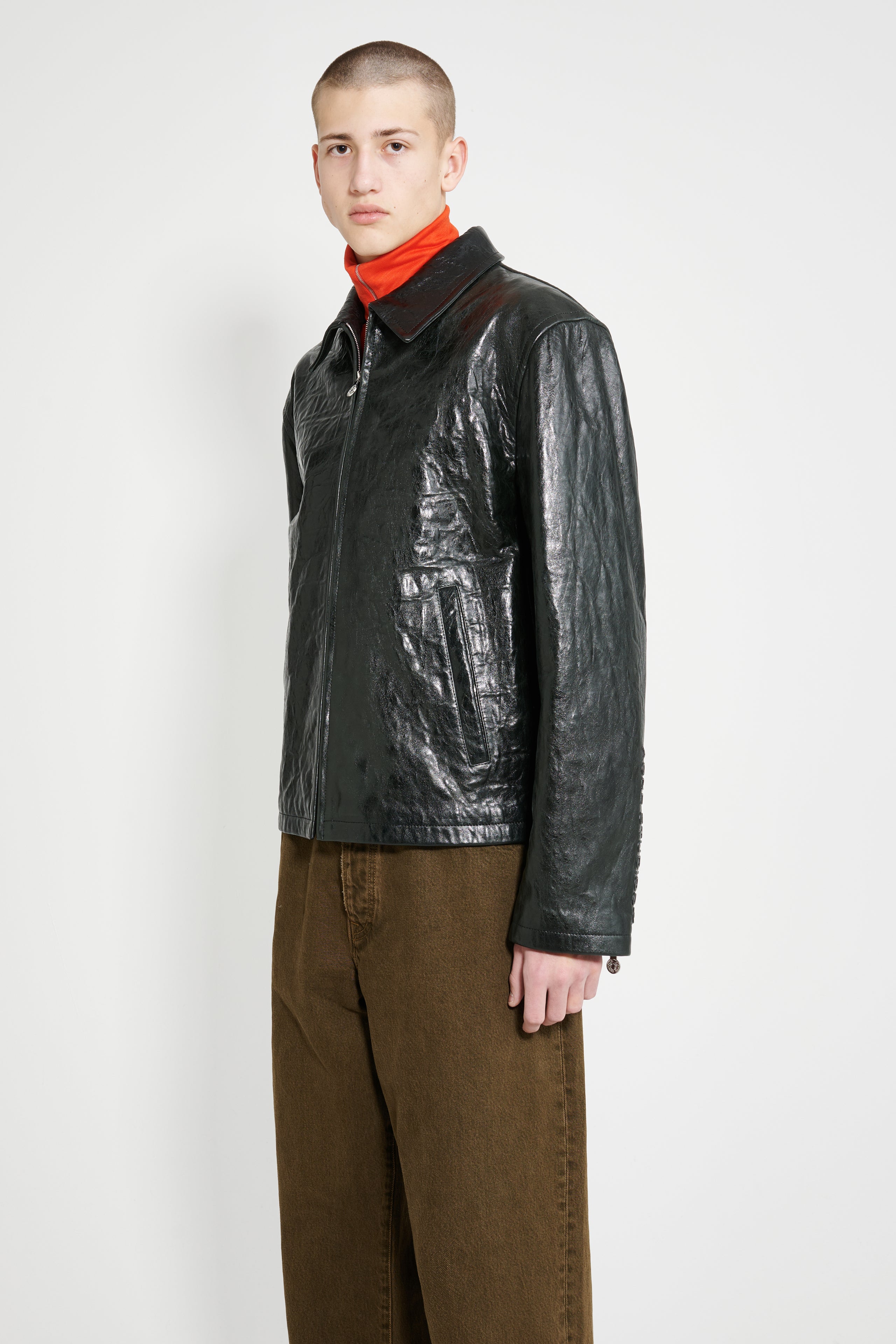 Acne Studios Leather Blouson Black