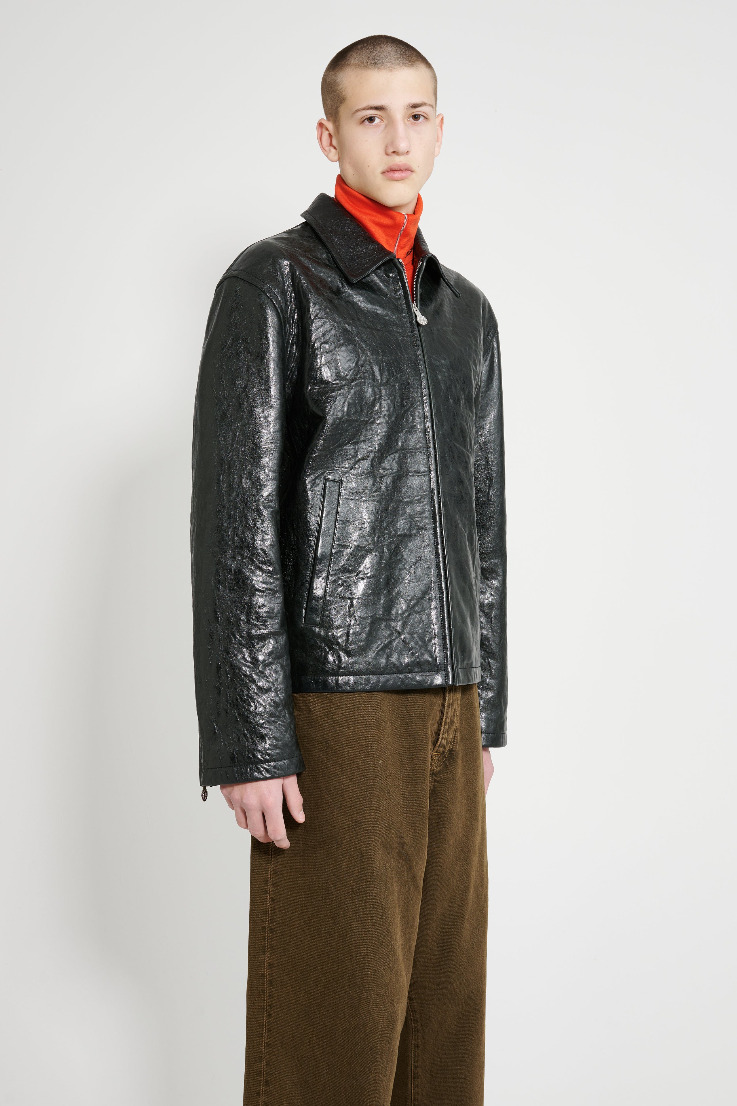 Acne Studios Leather Blouson Black