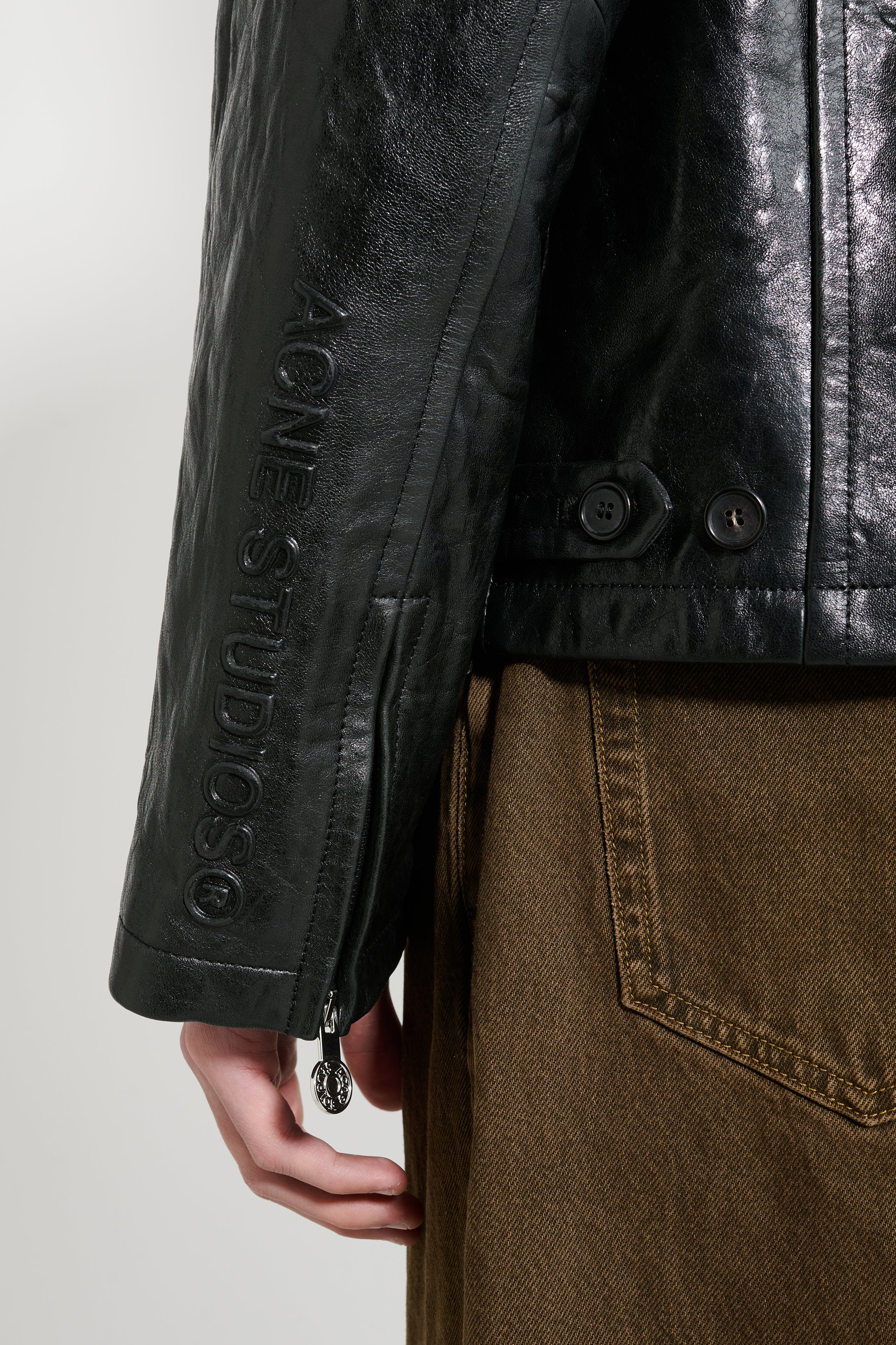 Acne Studios Leather Blouson Black