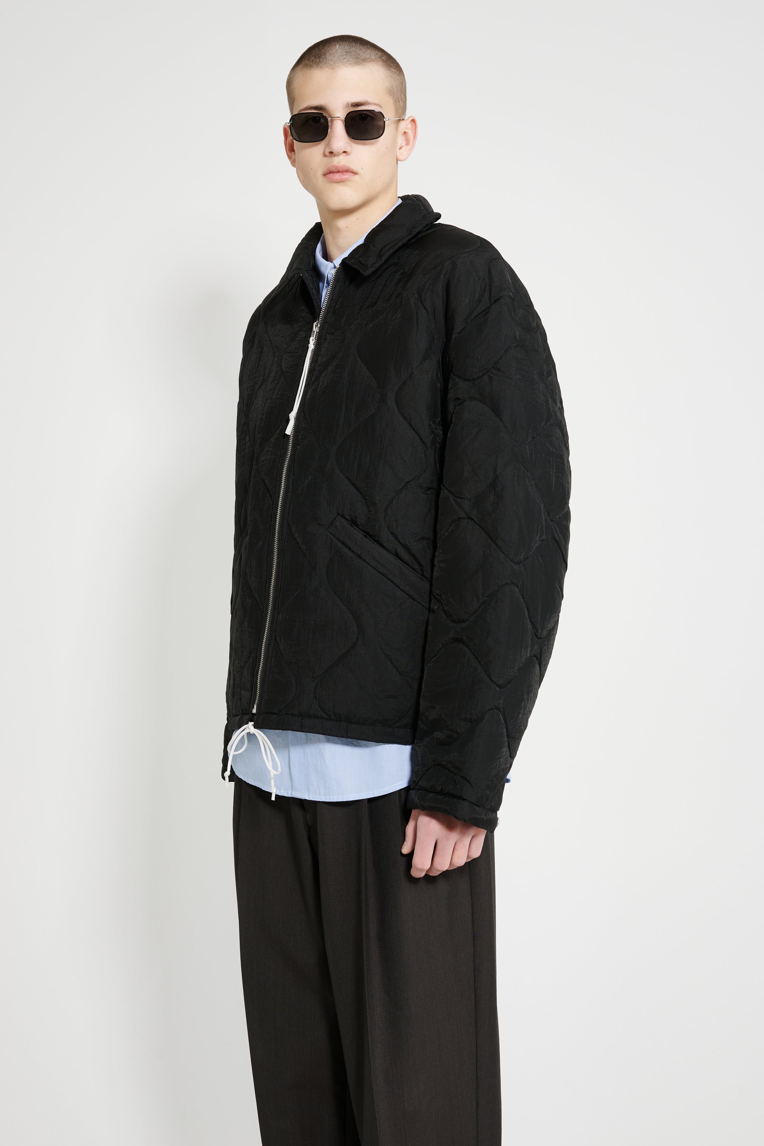 Acne Studios Padded Quilted Jacket Black