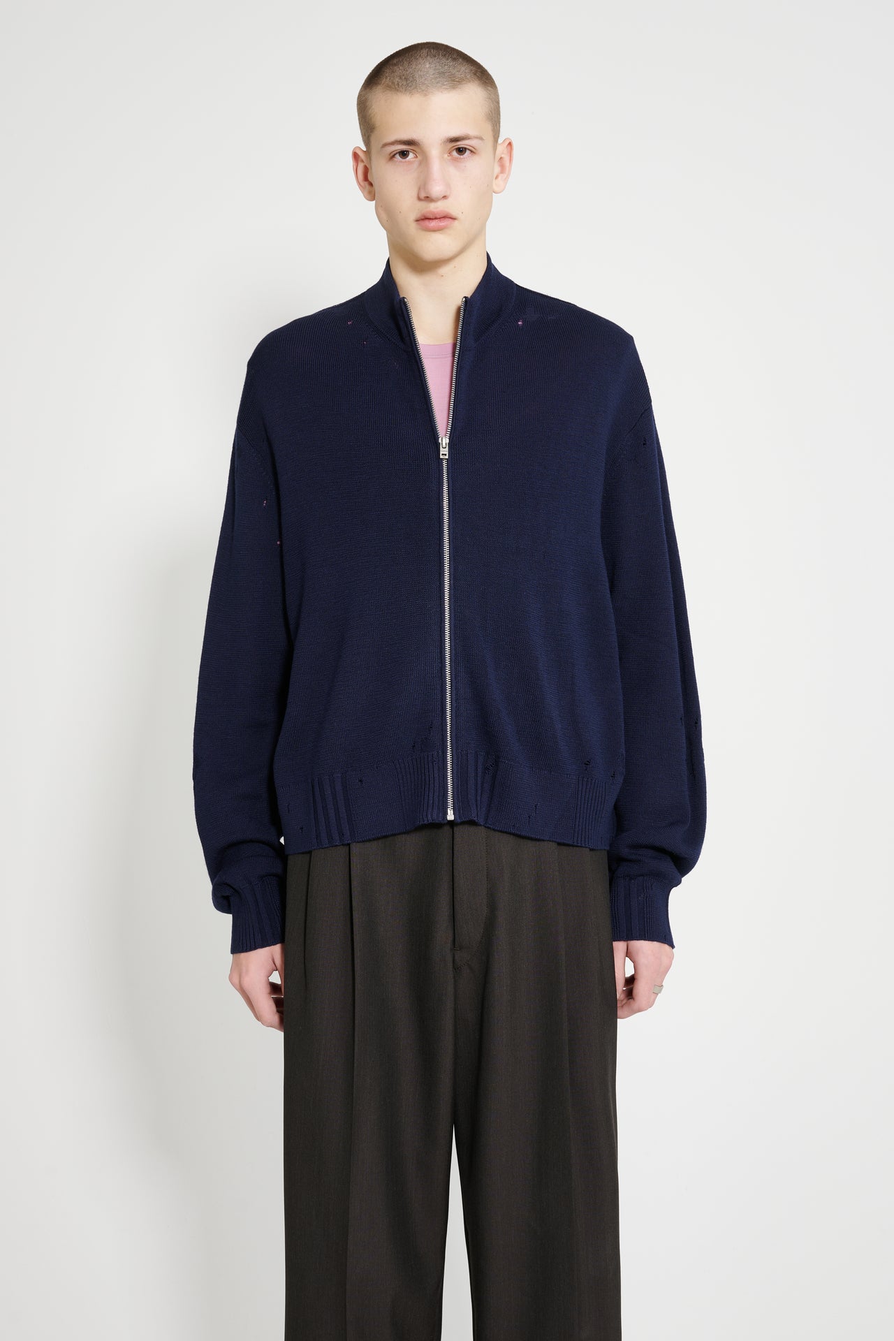 Acne Studios Zip Cardigan Navy