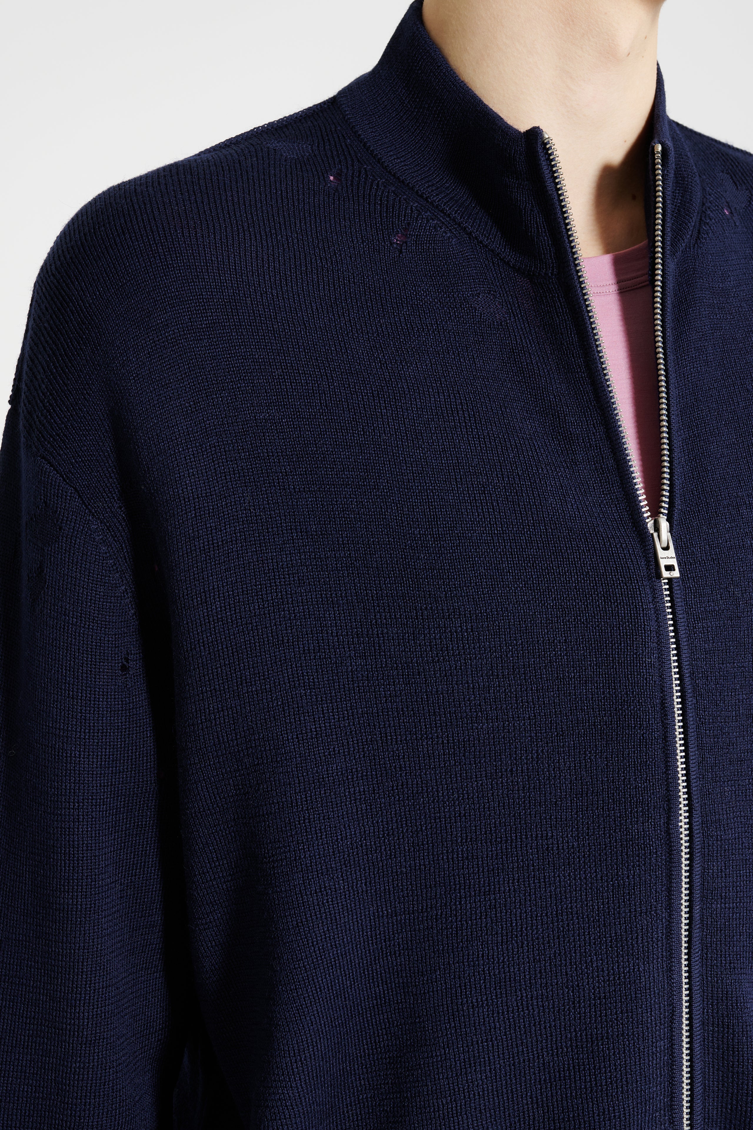 Acne Studios Zip Cardigan Navy