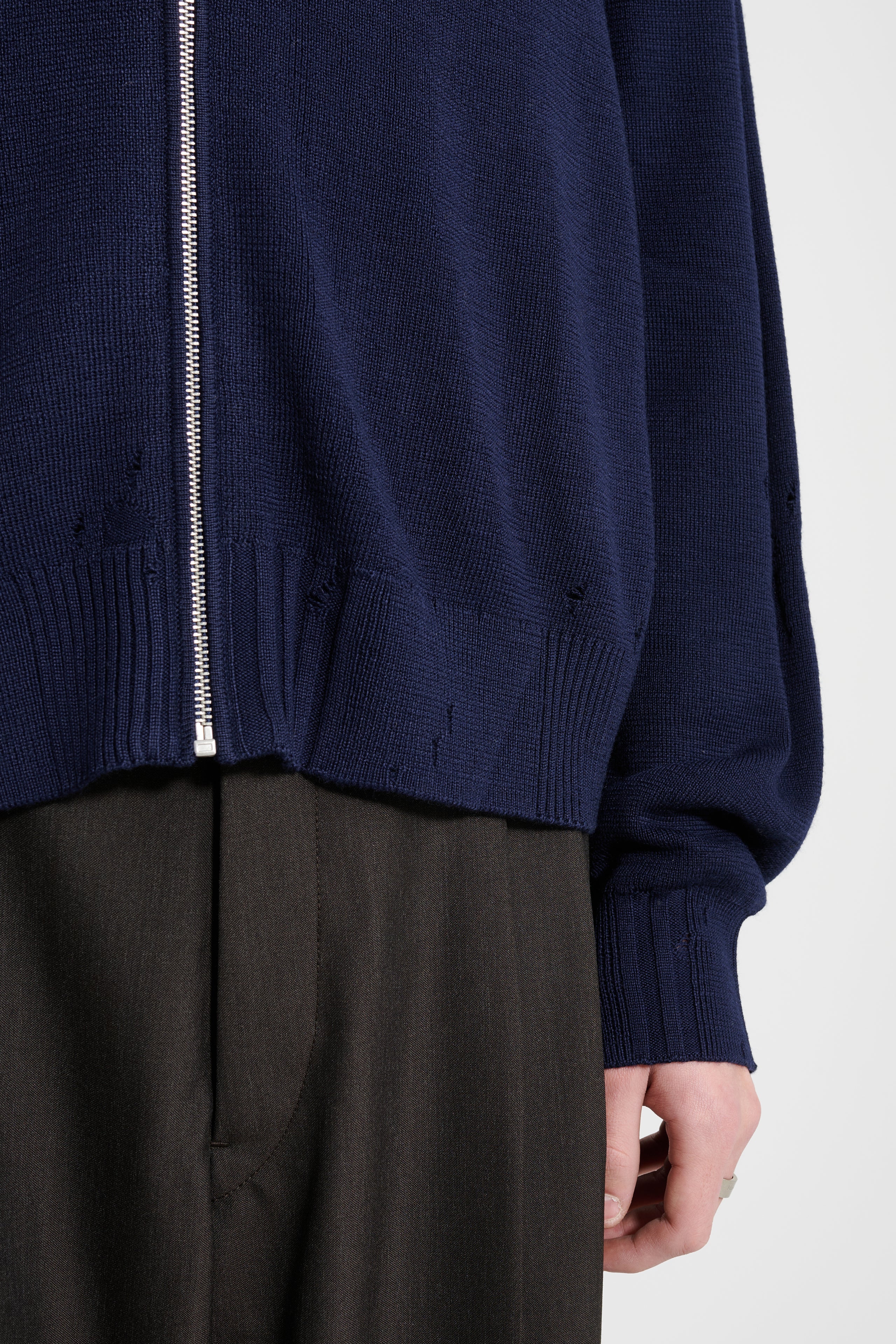 Acne Studios Zip Cardigan Navy