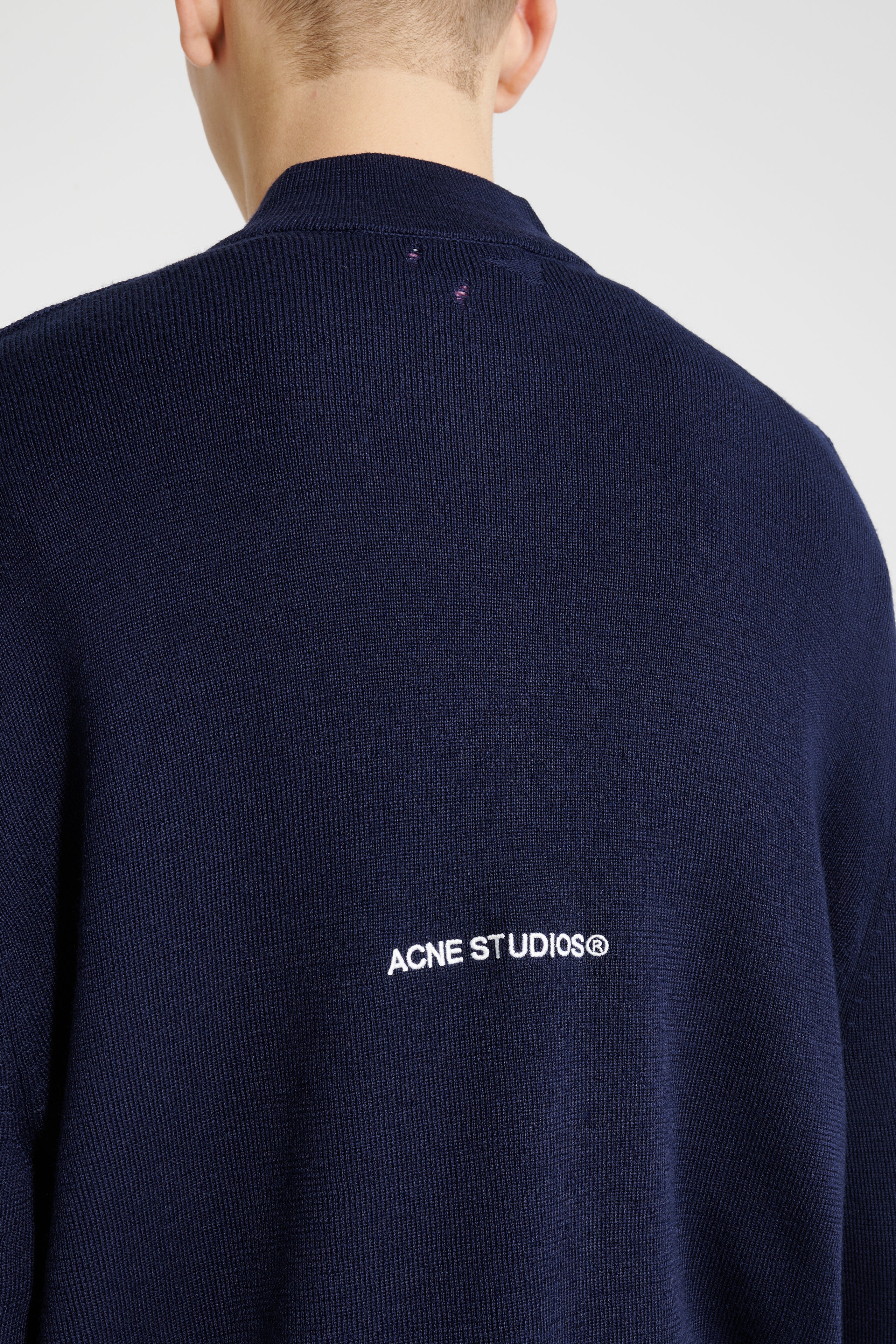 Acne Studios Zip Cardigan Navy