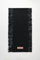 Acne Studios Lateral Fringe Scarf Black Melange
