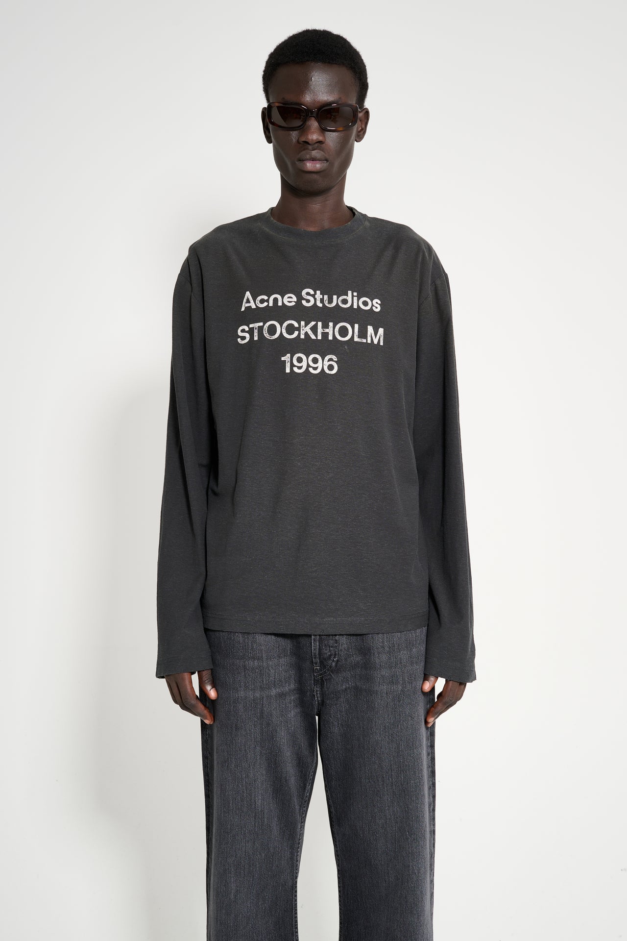 Acne Studios 1996 Long Sleeve T-shirt Faded Black