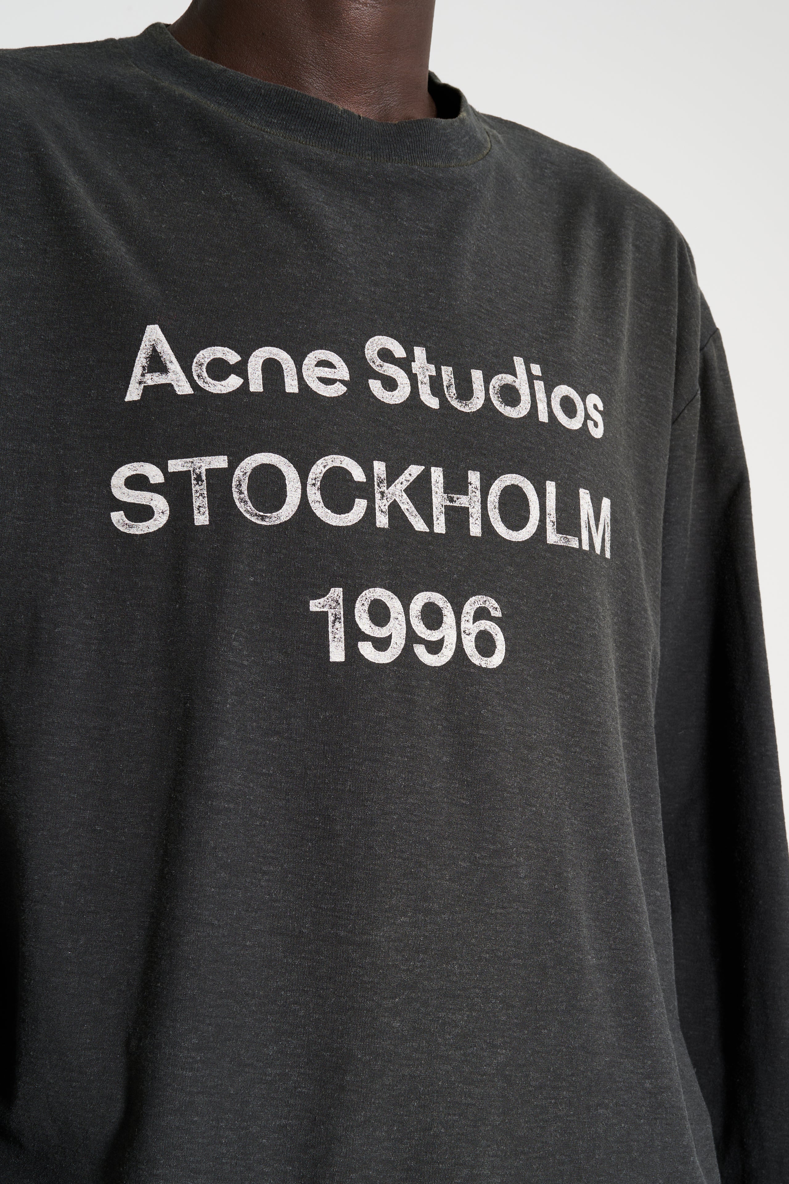 Acne Studios 1996 Long Sleeve T-shirt Faded Black