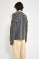 Acne Studios Goth Logo Long Sleeve T-shirt Faded Black