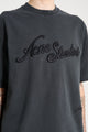 Acne Studios Cotton Pique Logo T-shirt Faded Black