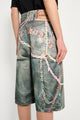 Acne Studios Kawaii Keychains Denim Shorts Mid Blue