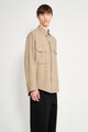 Acne Studios Garment Dyed Shirt Taupe Brown