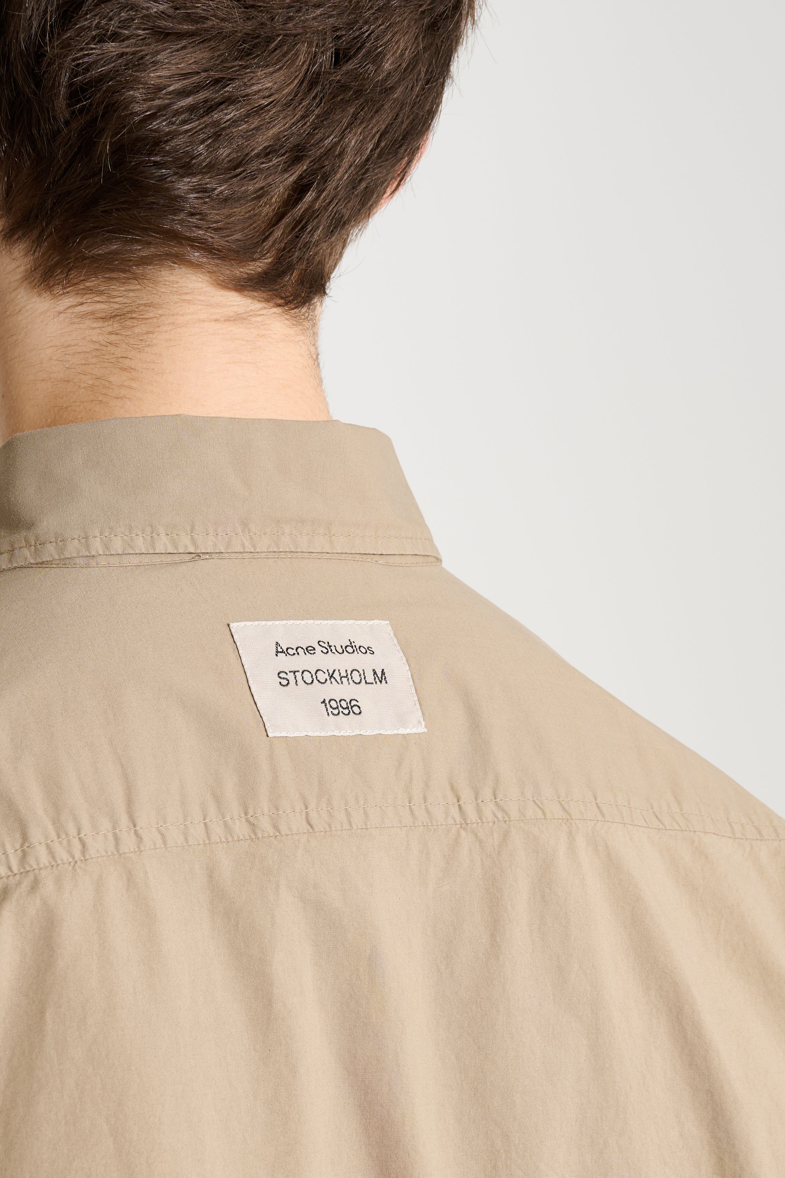 Acne Studios Garment Dyed Shirt Taupe Brown