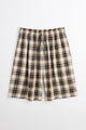 Acne Studios Check Shorts Beige / Black