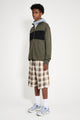 Acne Studios Check Shorts Beige / Black