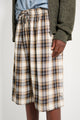 Acne Studios Check Shorts Beige / Black