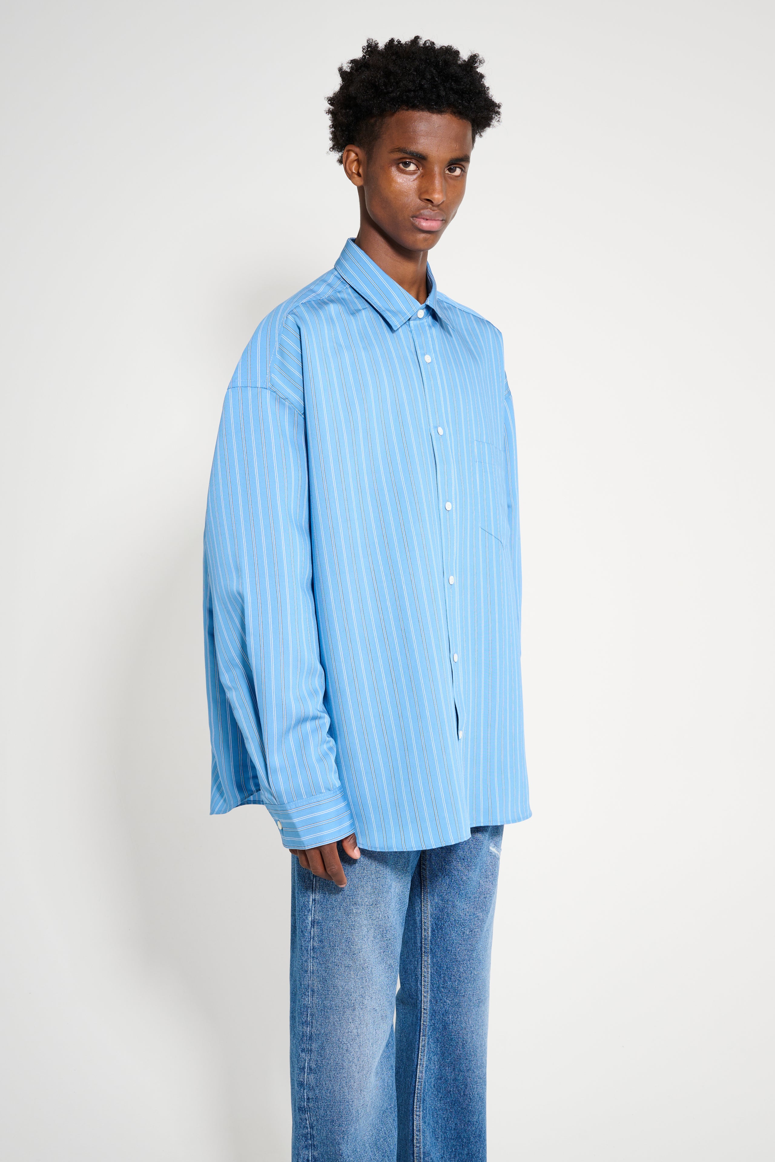 Acne Studios Button-Up Shirt Blue