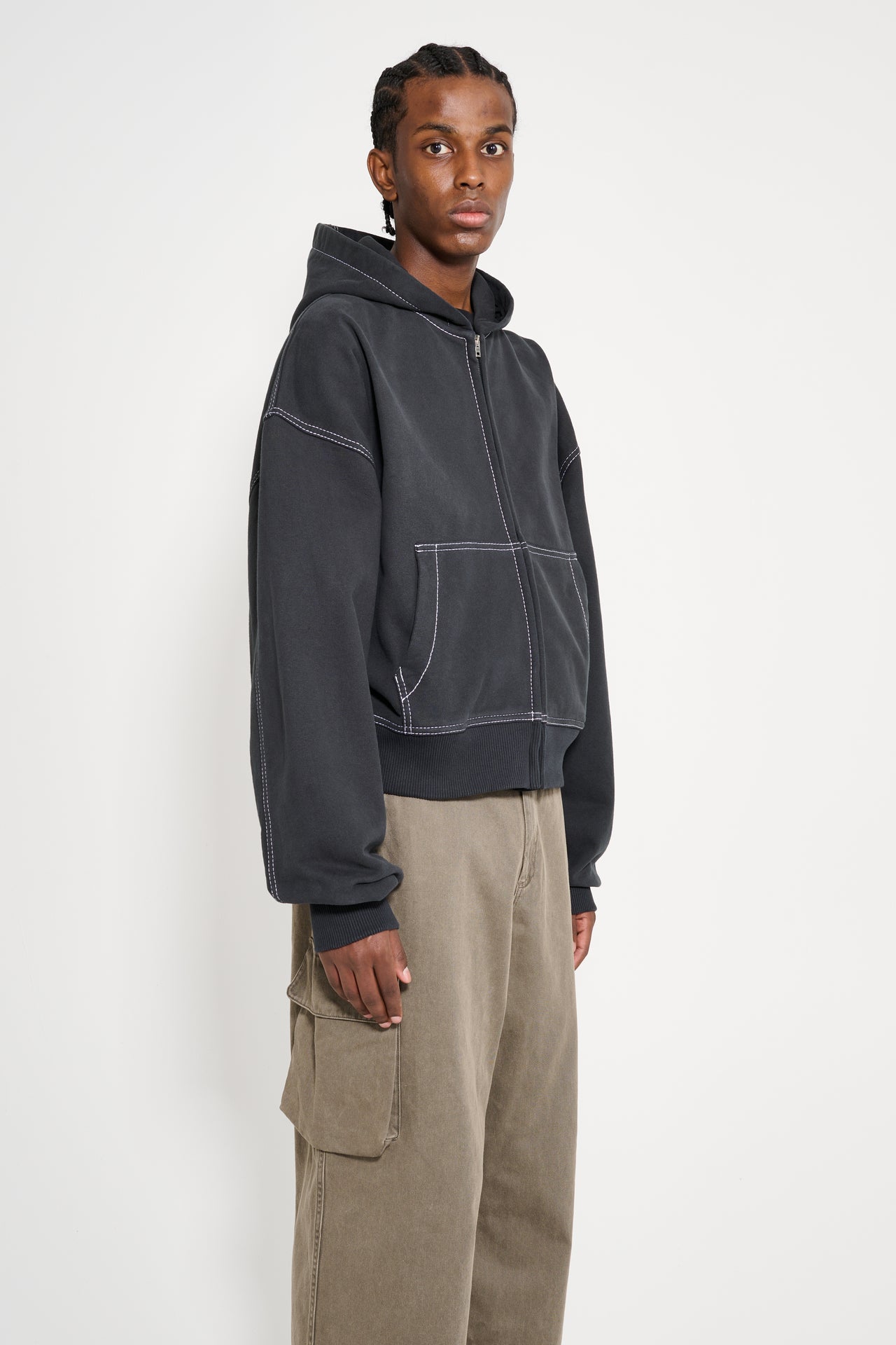 Acne Studios Hooded Sweatshirt Faded Black